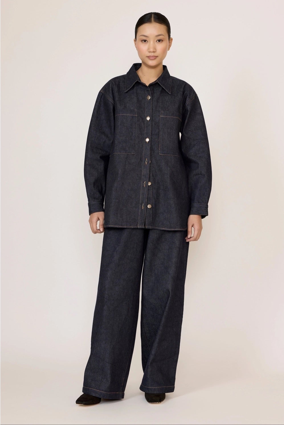 Laude Boyfriend Shirt - Dark Indigo, photo 3 of 5
