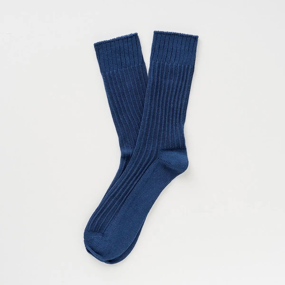 Klue Organic Cotton Solid Knitted Stripes Socks - Navy, photo 2 of 2