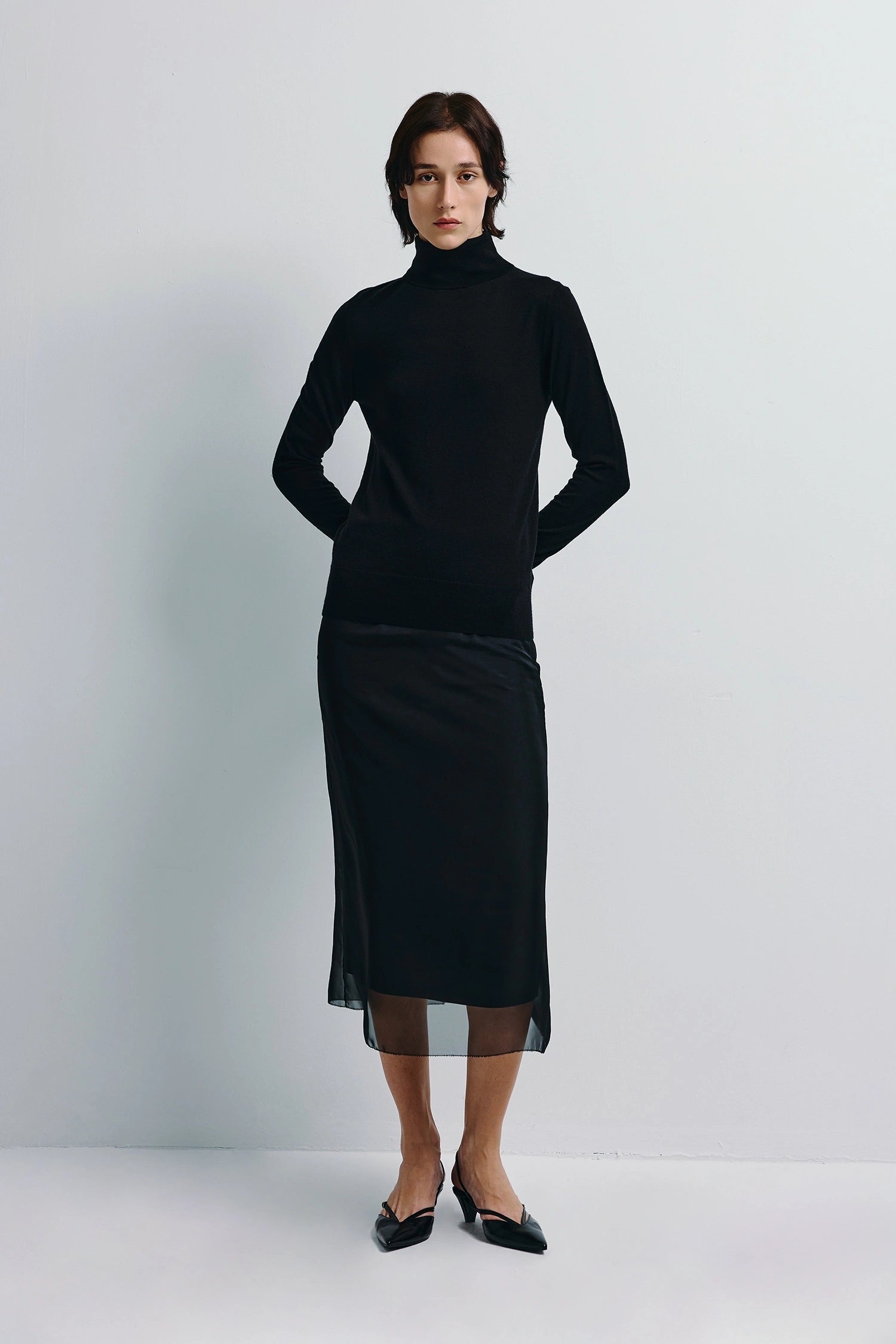 Rue Sophie Roanne Turtleneck Sweater - Black, photo 2 of 6