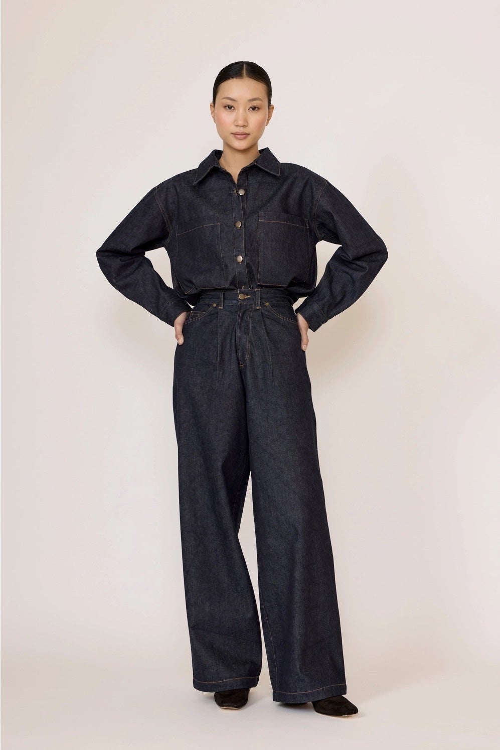 Laude Boyfriend Shirt - Dark Indigo, photo 2 of 5