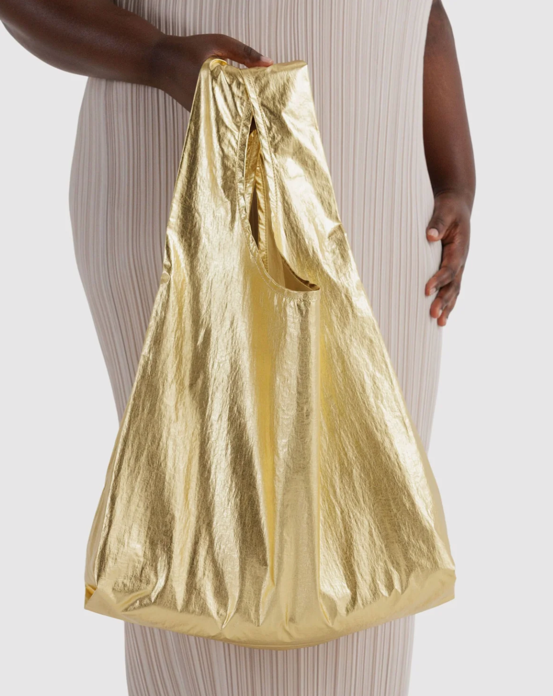 BAGGU Reusable Shopping Tote - Gold Metallic, photo 2 of 2