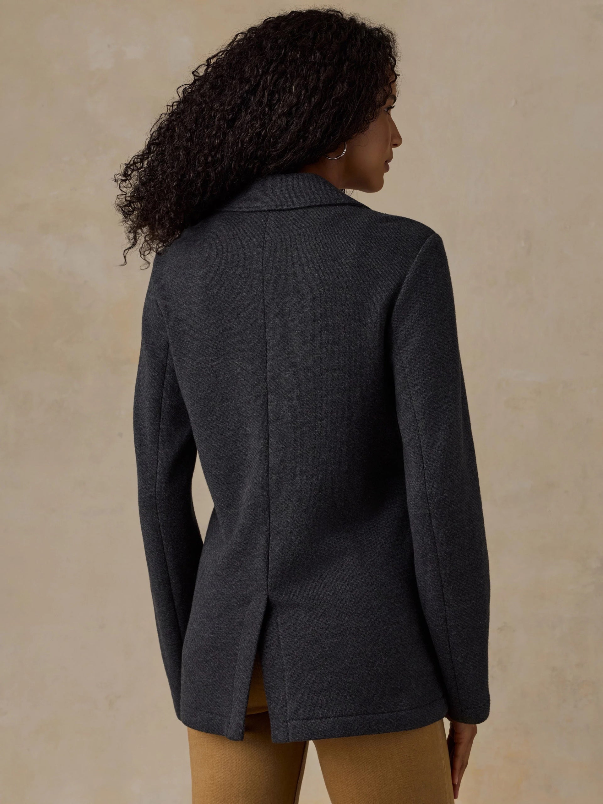 Faherty Inlet Knit Blazer - Black Sky Melange, photo 2 of 5