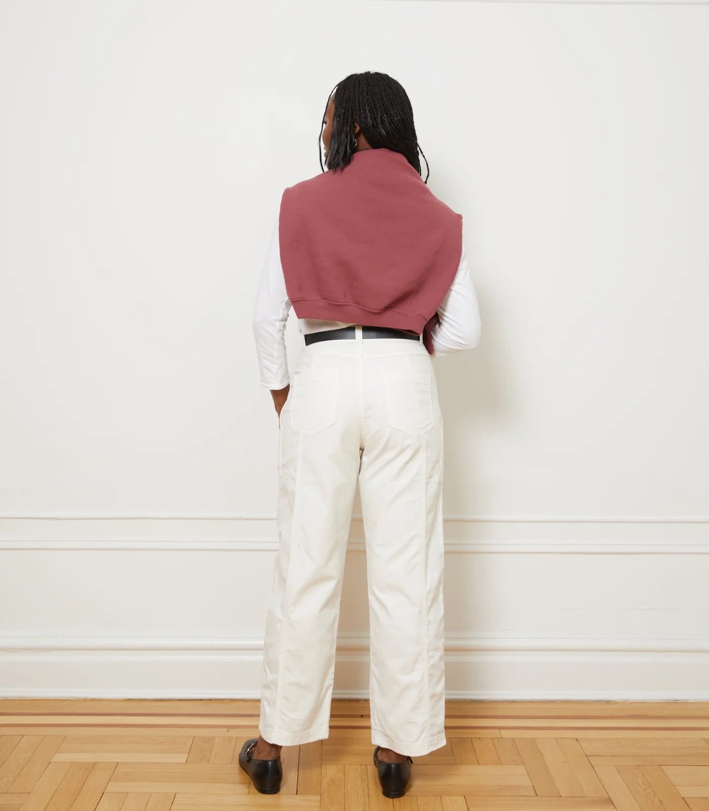 Loup Jess Seamed Trouser - Ivory, photo 3 of 3