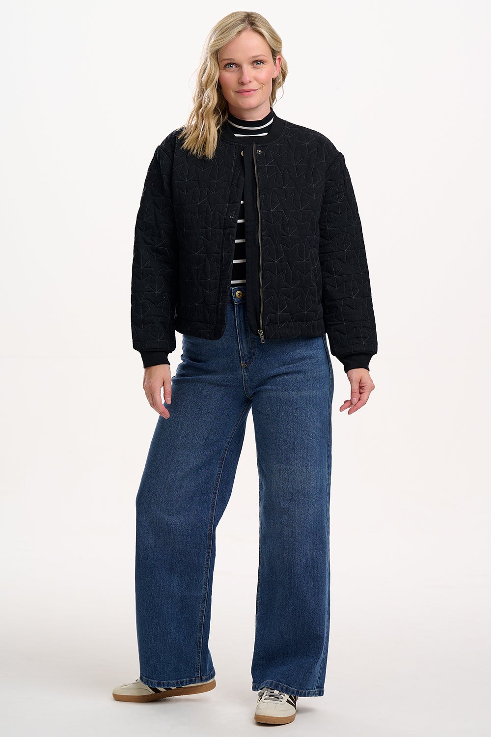 Sugarhill Brighton Reagan Star Quilted Jacket - Black, photo 2 of 6