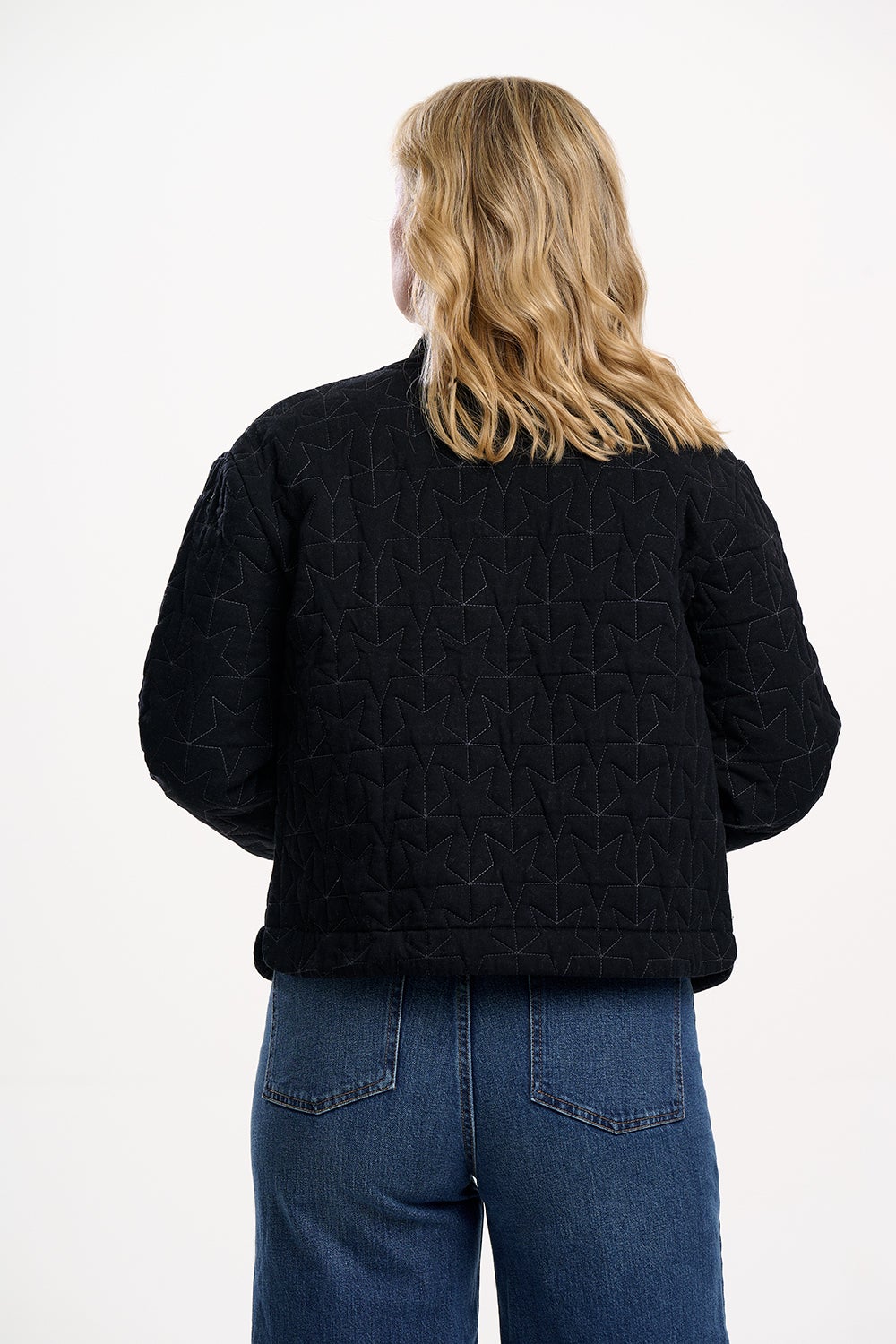 Sugarhill Brighton Reagan Star Quilted Jacket - Black, photo 5 of 6