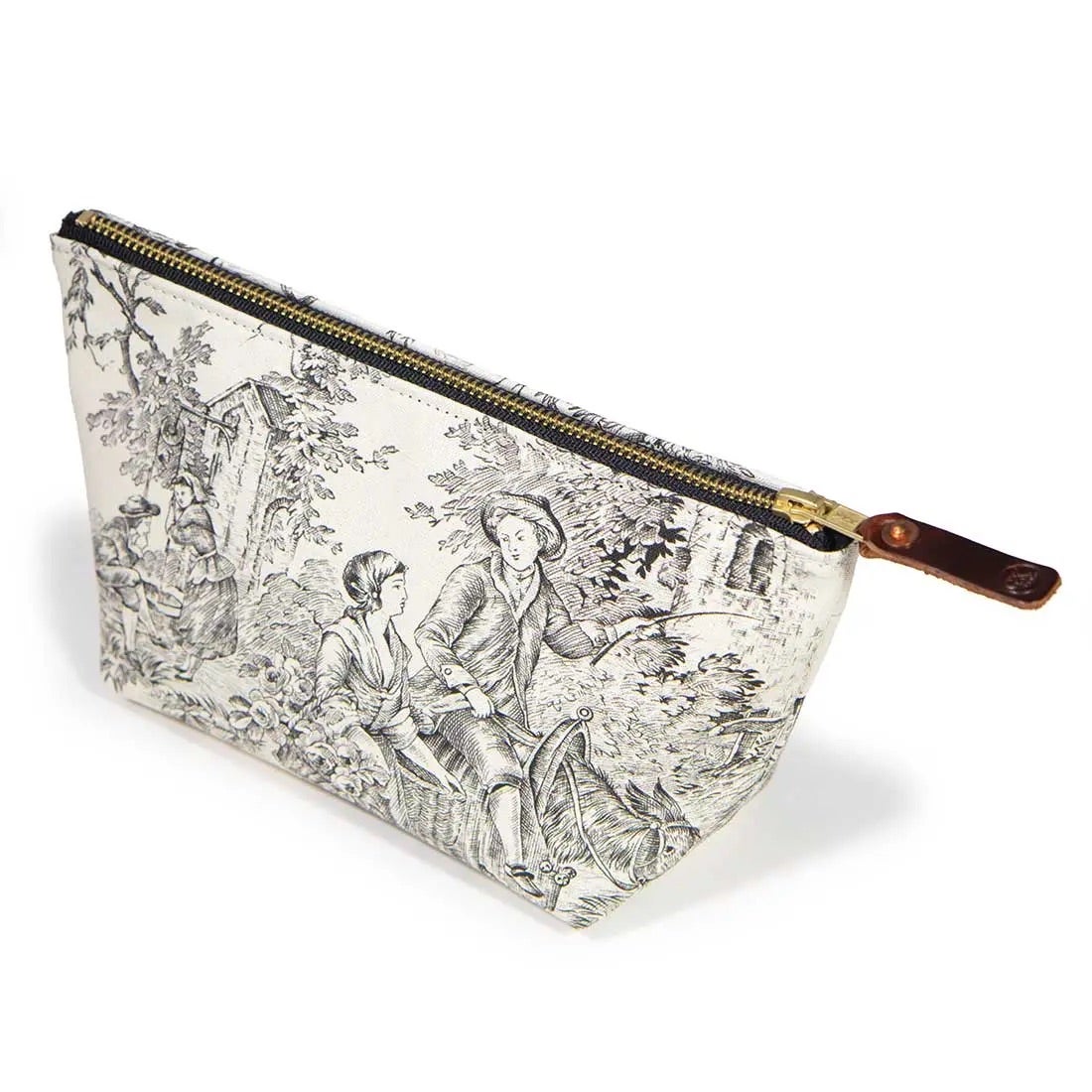 General Knot & Co Cream & Coal Toile Travel Clutch, photo 1 of 4