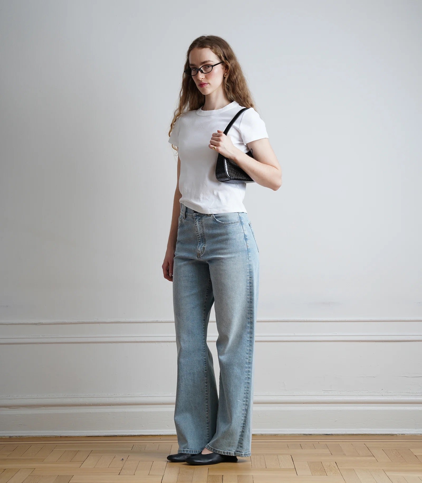Loup Francois High Rise Wide Leg Jean - Kauai Wash, photo 1 of 4