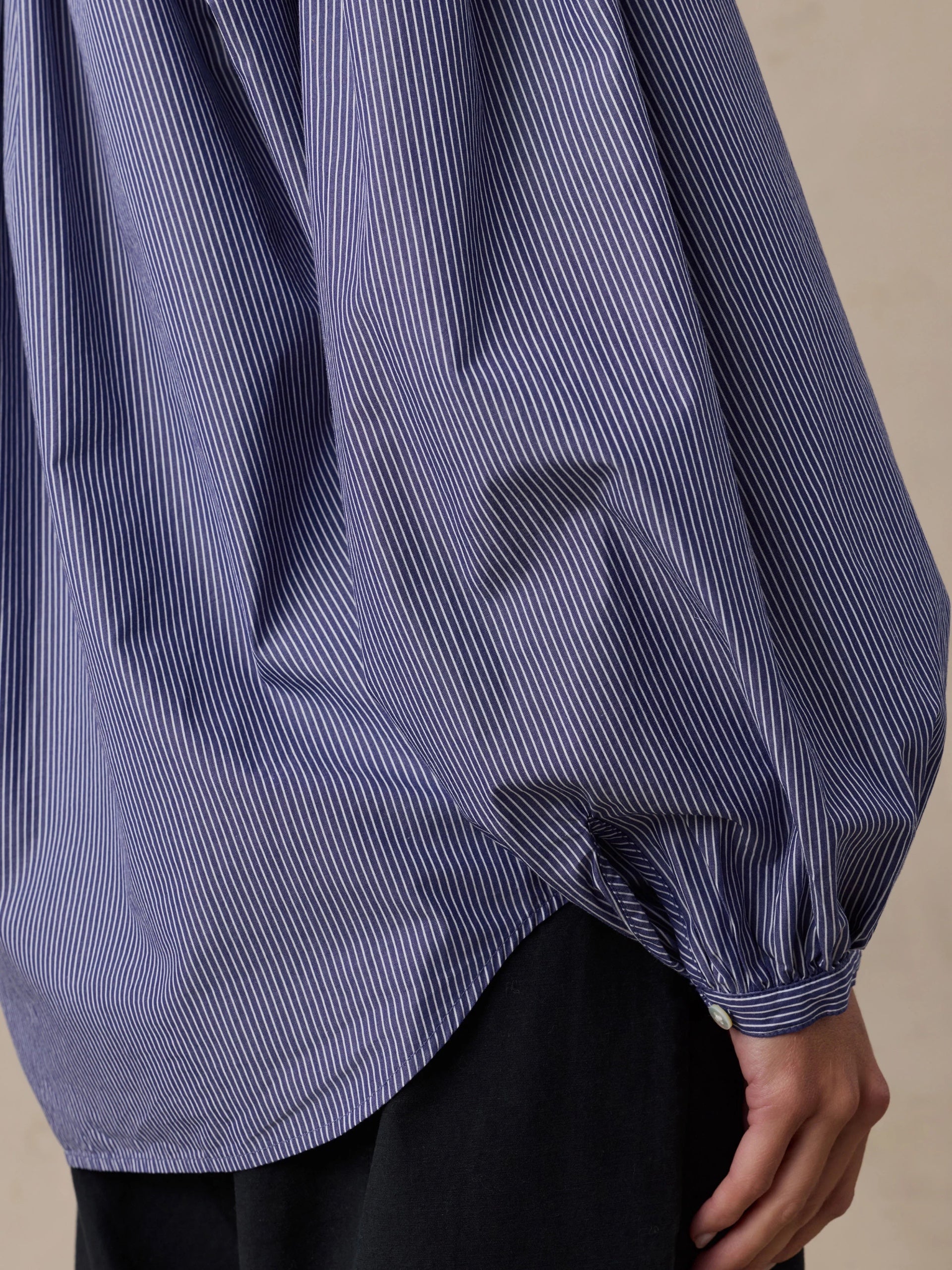 Faherty Suki Blouse - Sailor Ink Stripe, photo 3 of 5