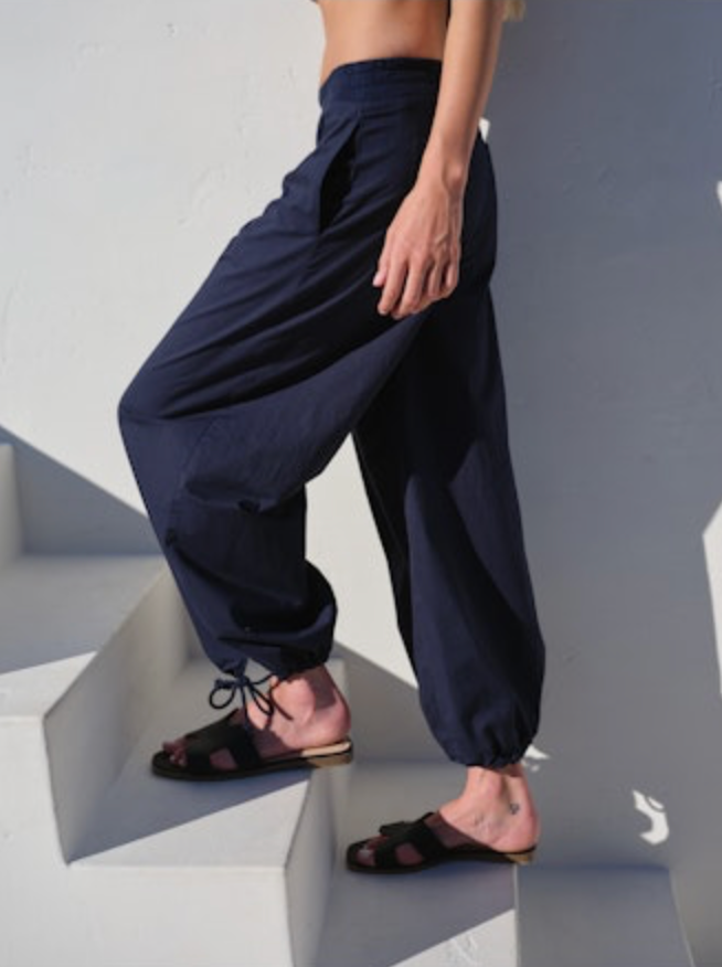 Stateside Voile Parachute Pant - Navy, photo 1 of 3