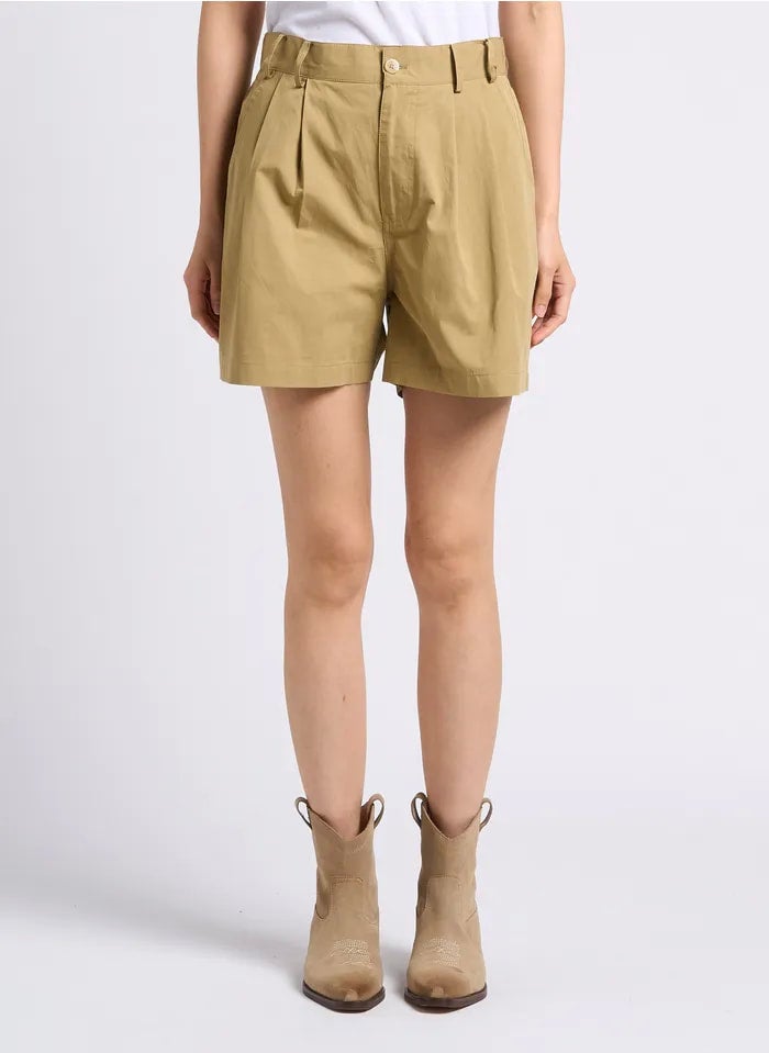 The Korner Pleated Short - Khaki, photo 1 of 5