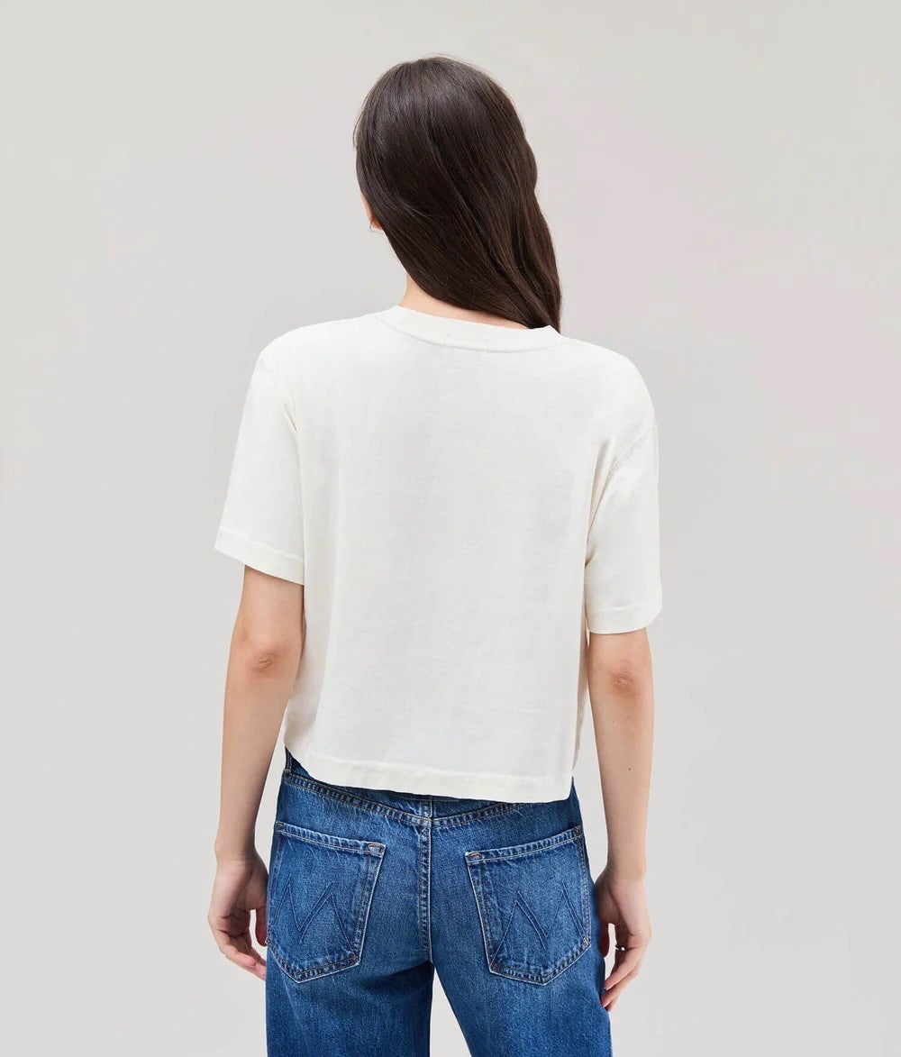 Richer Poorer Relaxed Crop Tee - Bone, photo 4 of 4