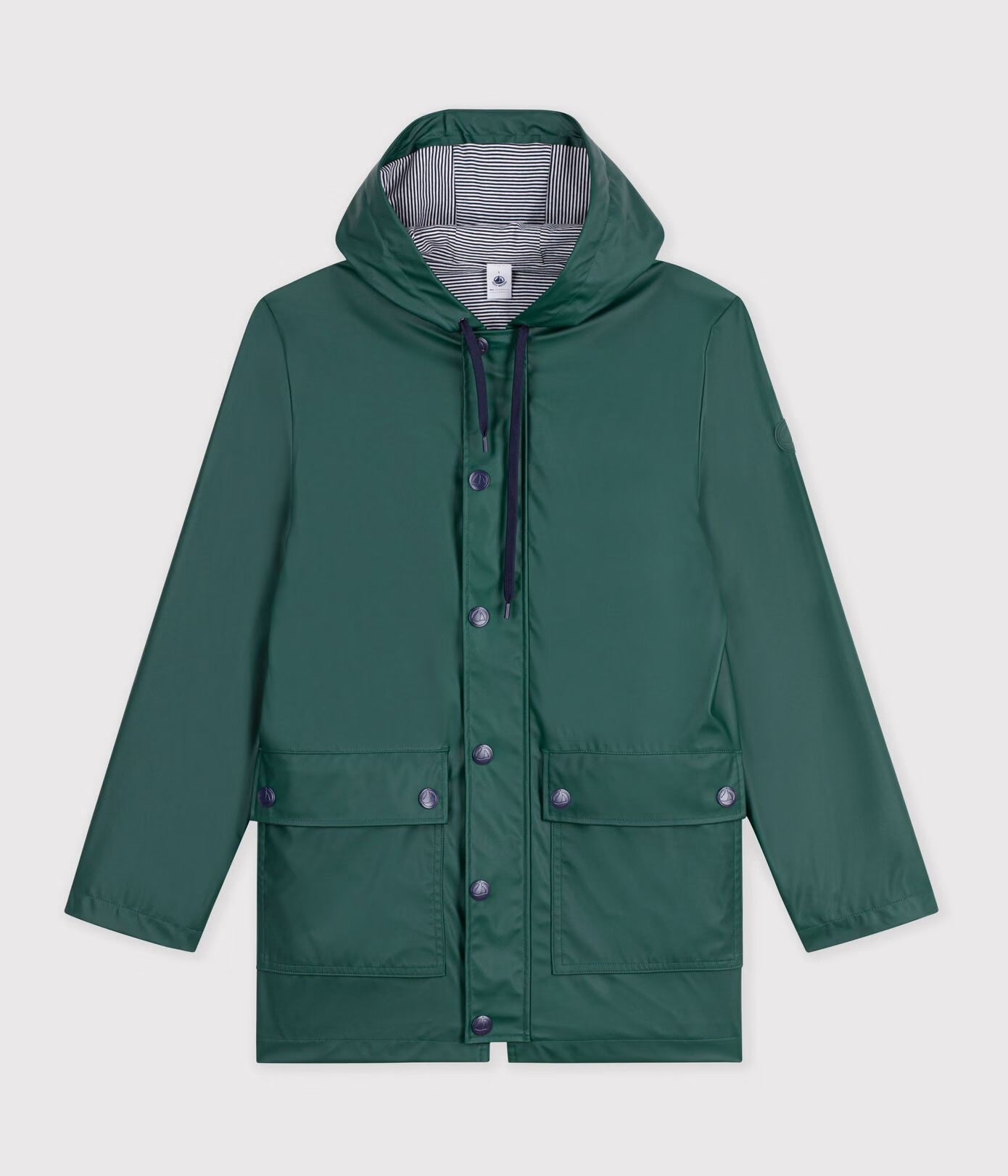 Petit Bateau Iconic Raincoat - Tree Green, photo 4 of 6