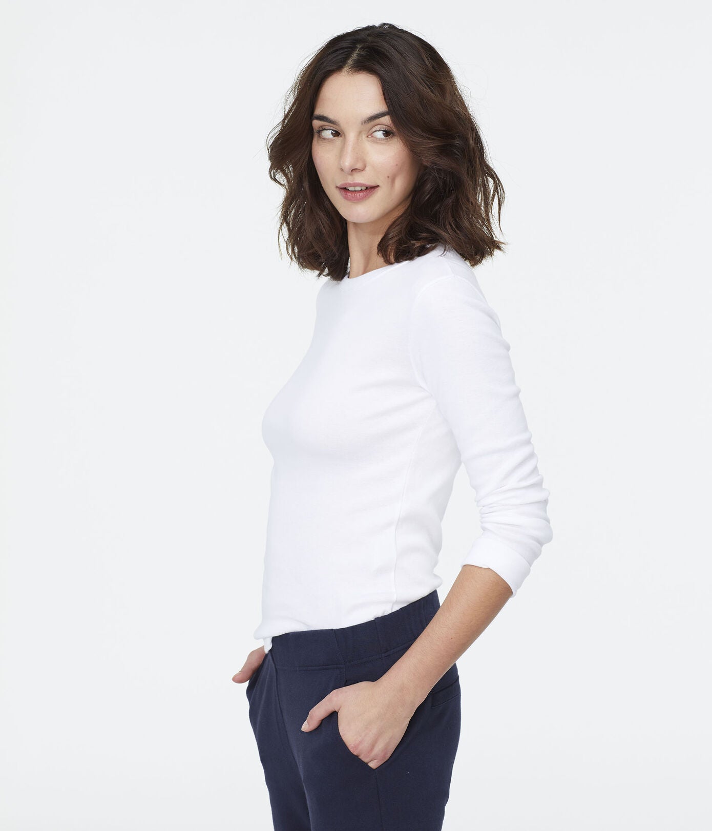 Petit Bateau Iconic Round Neck L/S Tee - White, photo 1 of 6