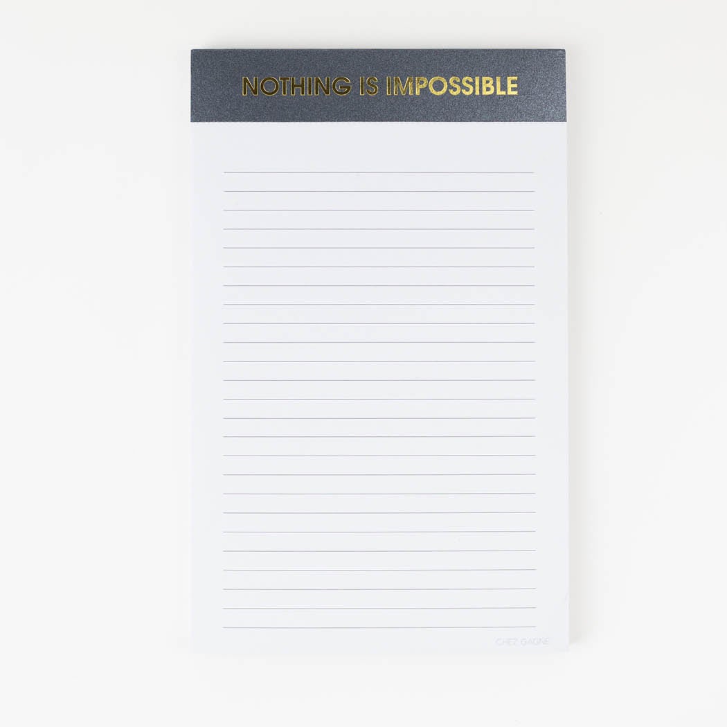 Chez Gagné Nothing Is Impossible Notepad, photo 1 of 2