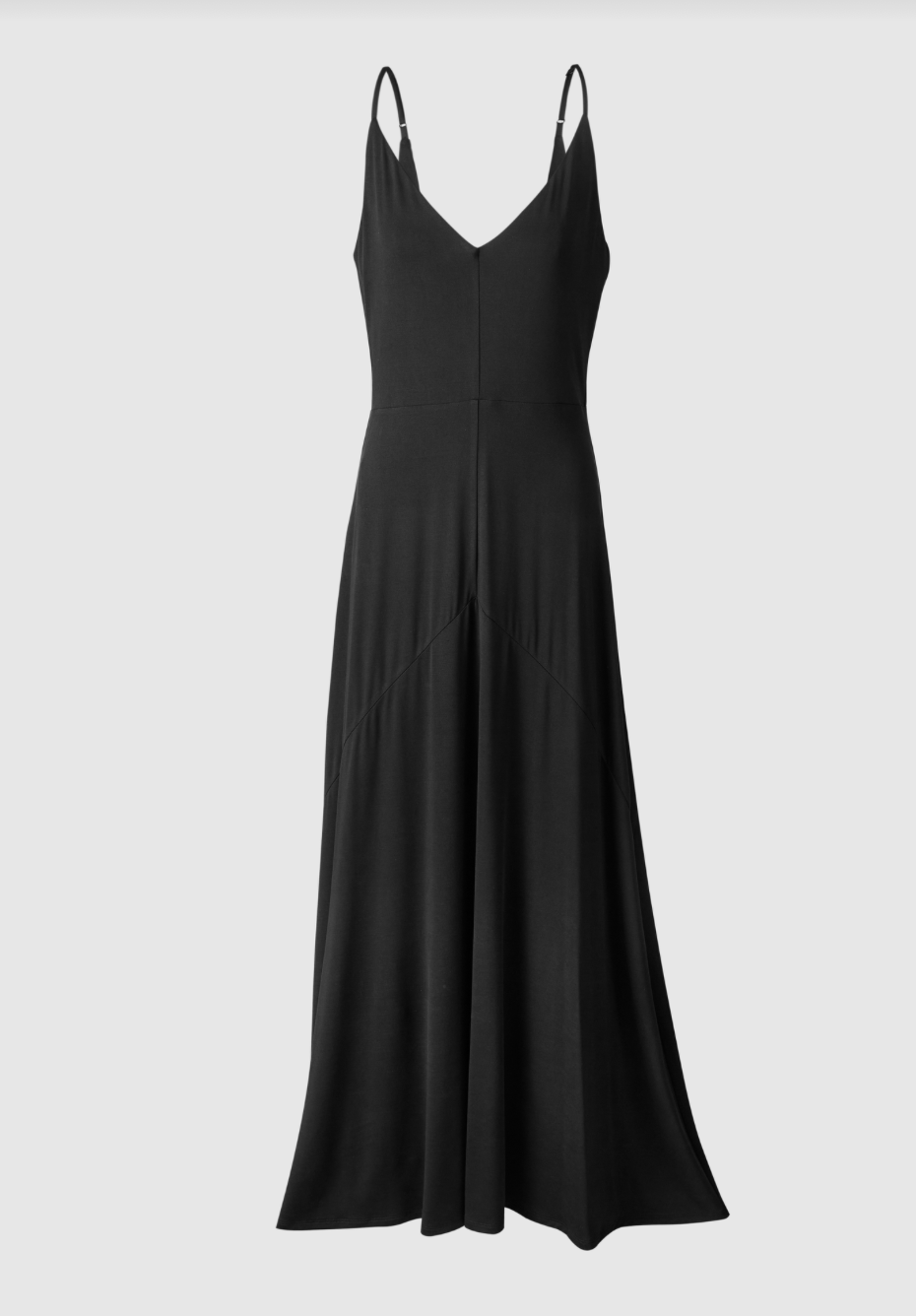 Rue Sophie Solene Jersey Slip Dress - Black, photo 5 of 7