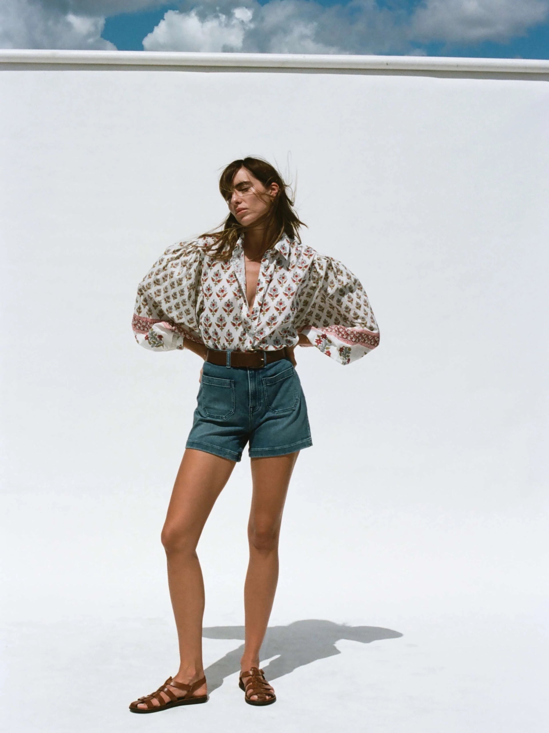 Faherty Suki Blouse - Antique Bouquet Print, photo 6 of 6