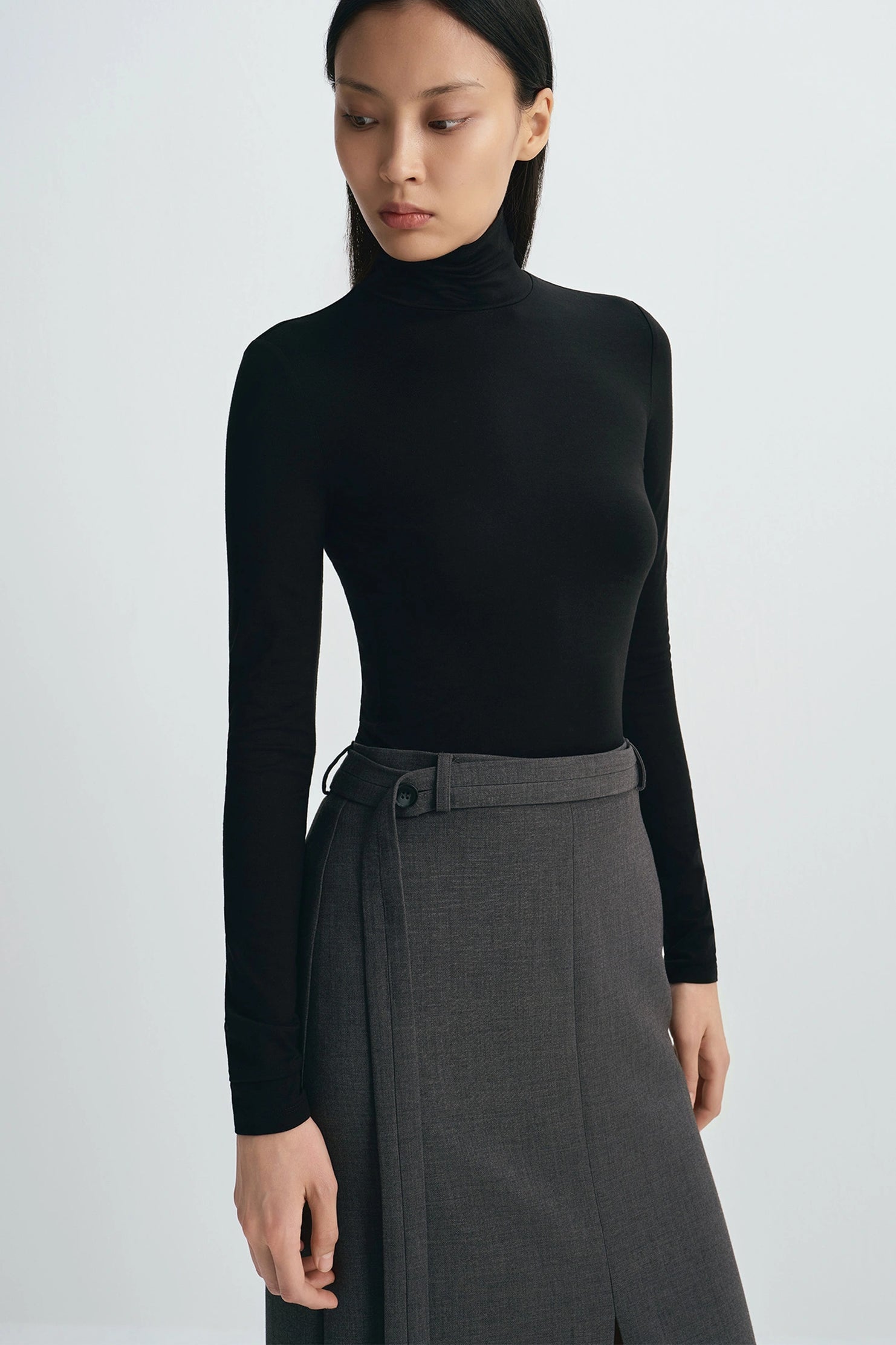 Rue Sophie Jaliah Wool Turtleneck - Black, photo 1 of 5