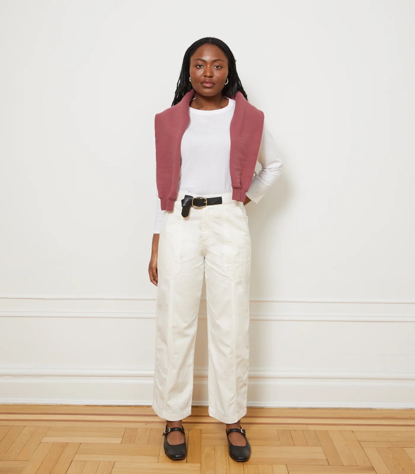 Loup Jess Seamed Trouser - Ivory, photo 1 of 3