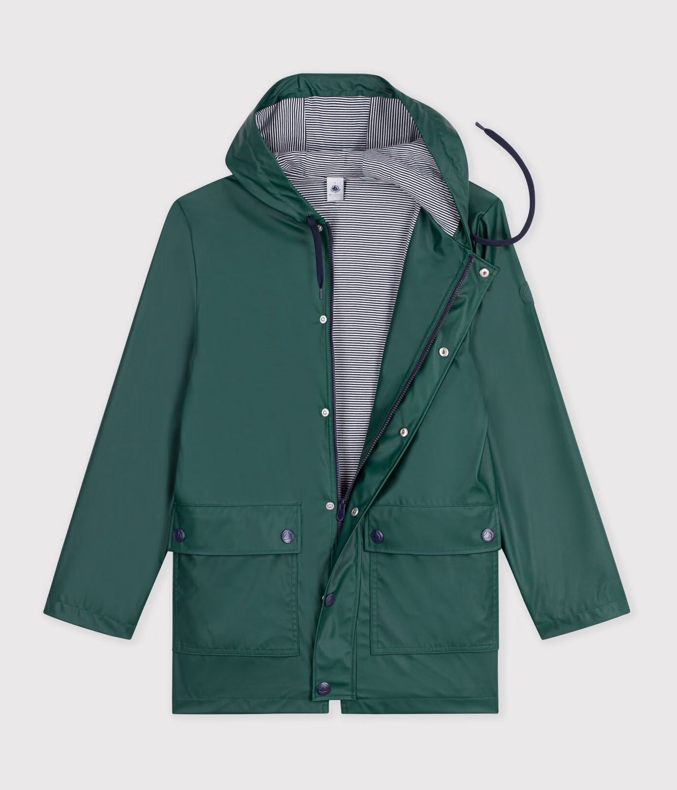 Petit Bateau Iconic Raincoat - Tree Green, photo 5 of 6