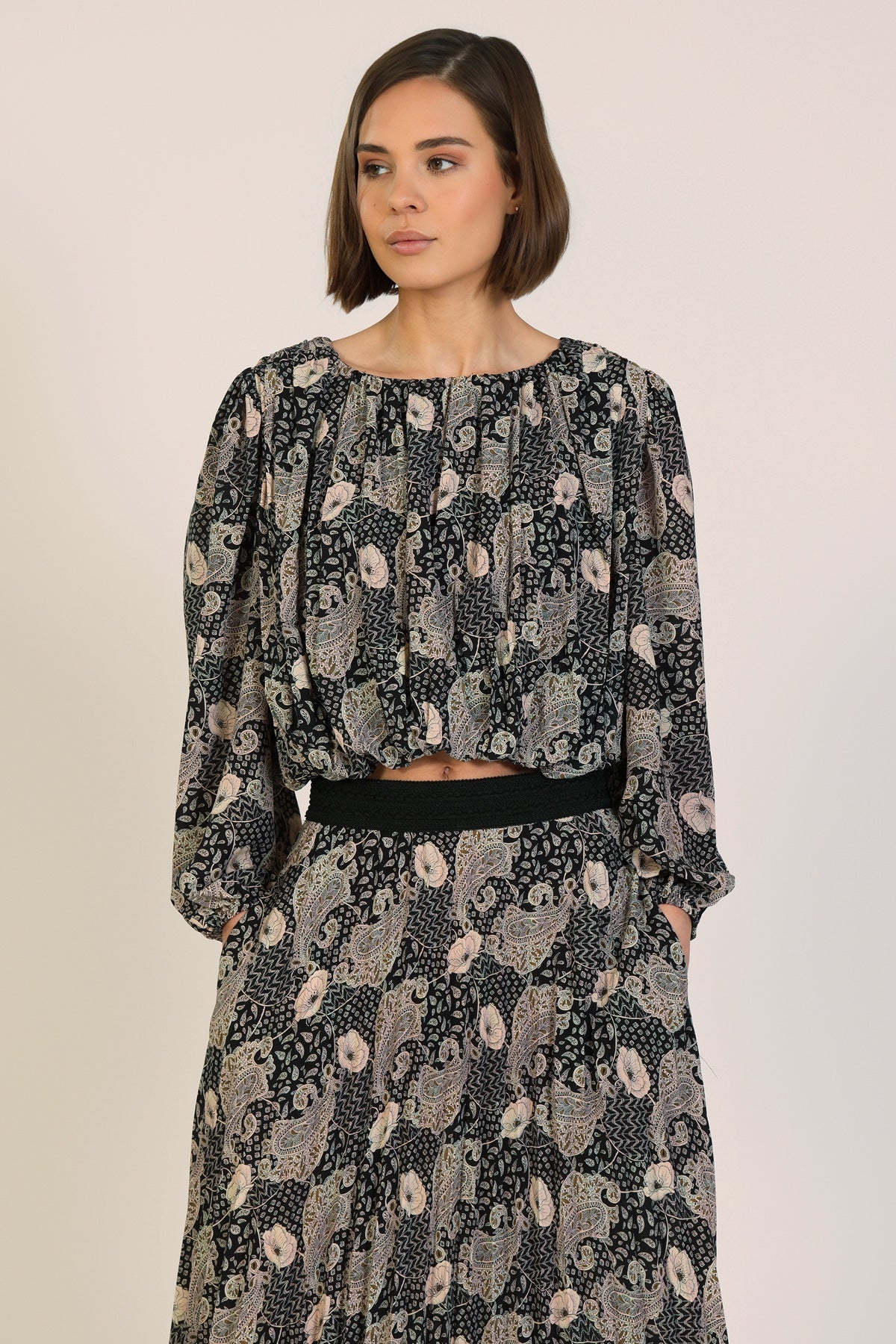 Traffic People Faded Glory Fallen Top - Paisley Print, photo 1 of 4