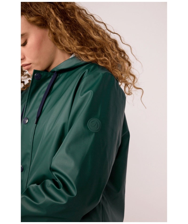 Petit Bateau Iconic Raincoat - Tree Green, photo 3 of 6