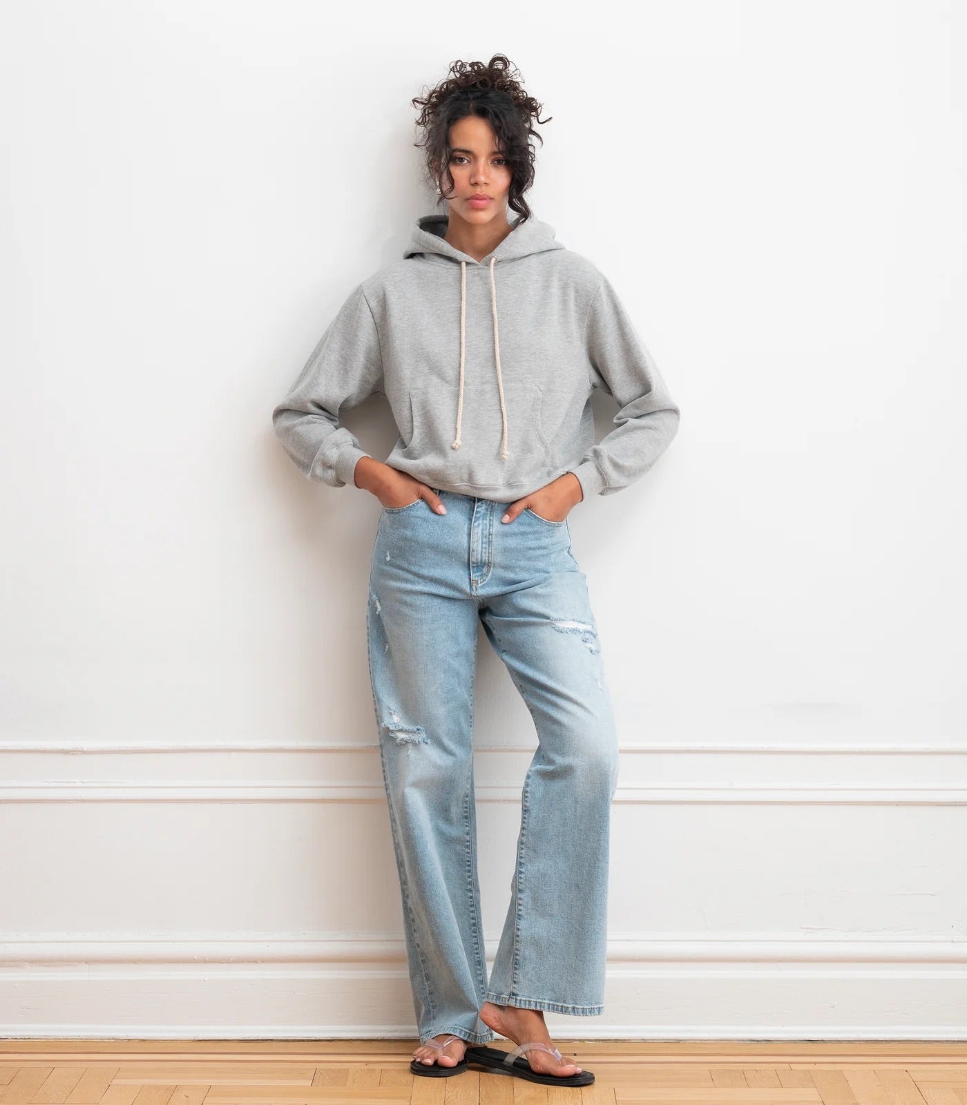 Loup Gemma Hooded Sweatshirt - Heather Grey, photo 8 of 8