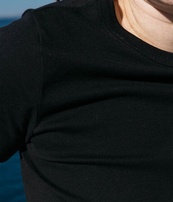 Petit Bateau Iconic Crew Neck Tee - Black, photo 4 of 6
