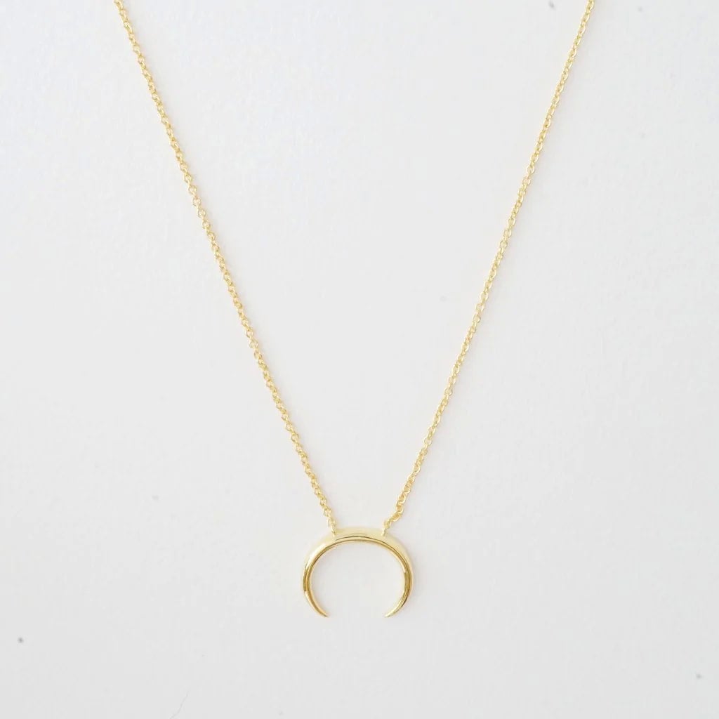 Honeycat Crescent Horn Necklace, photo 1 of 3