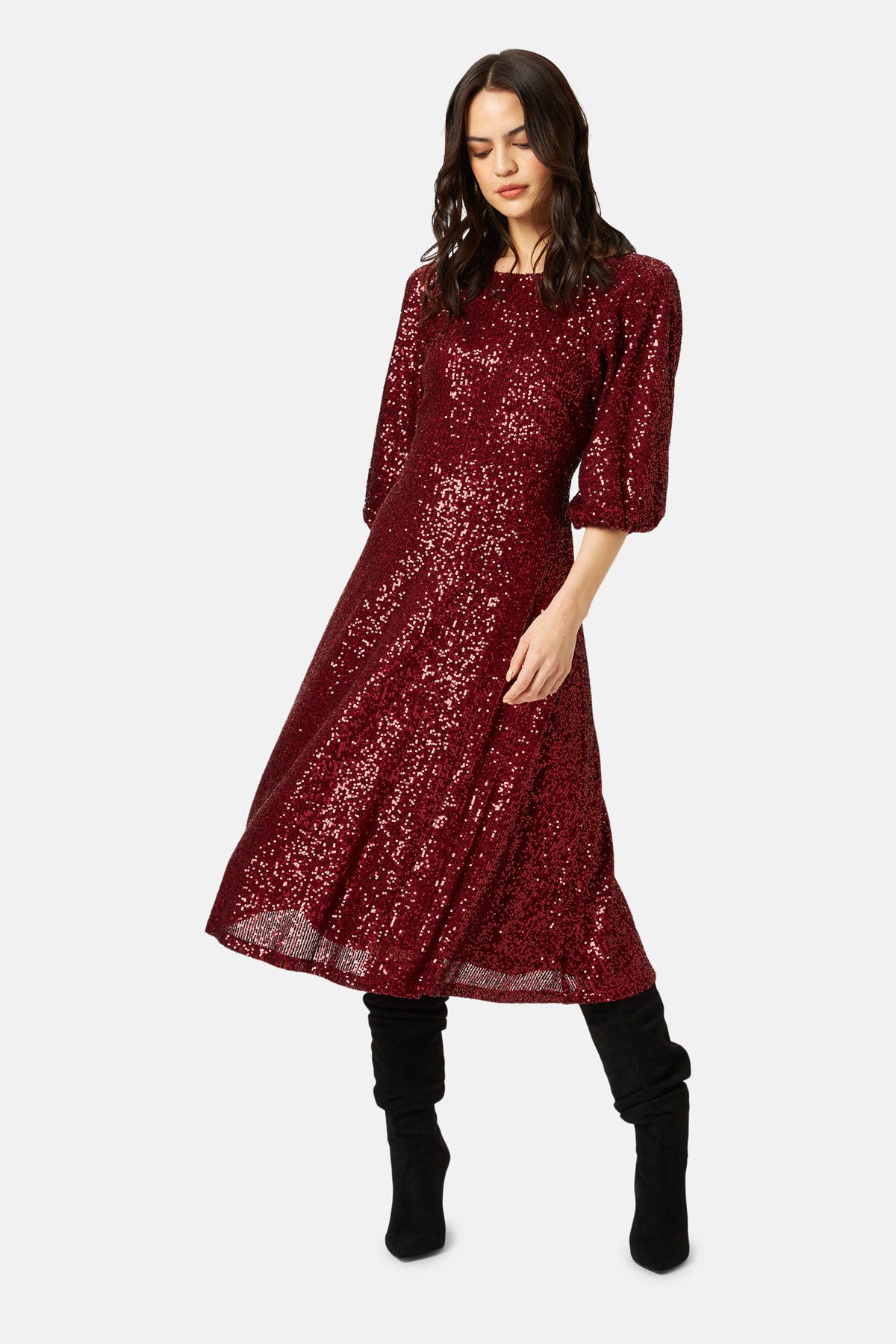 Traffic People Crimson & Clover Sequin Dress, photo 4 of 4