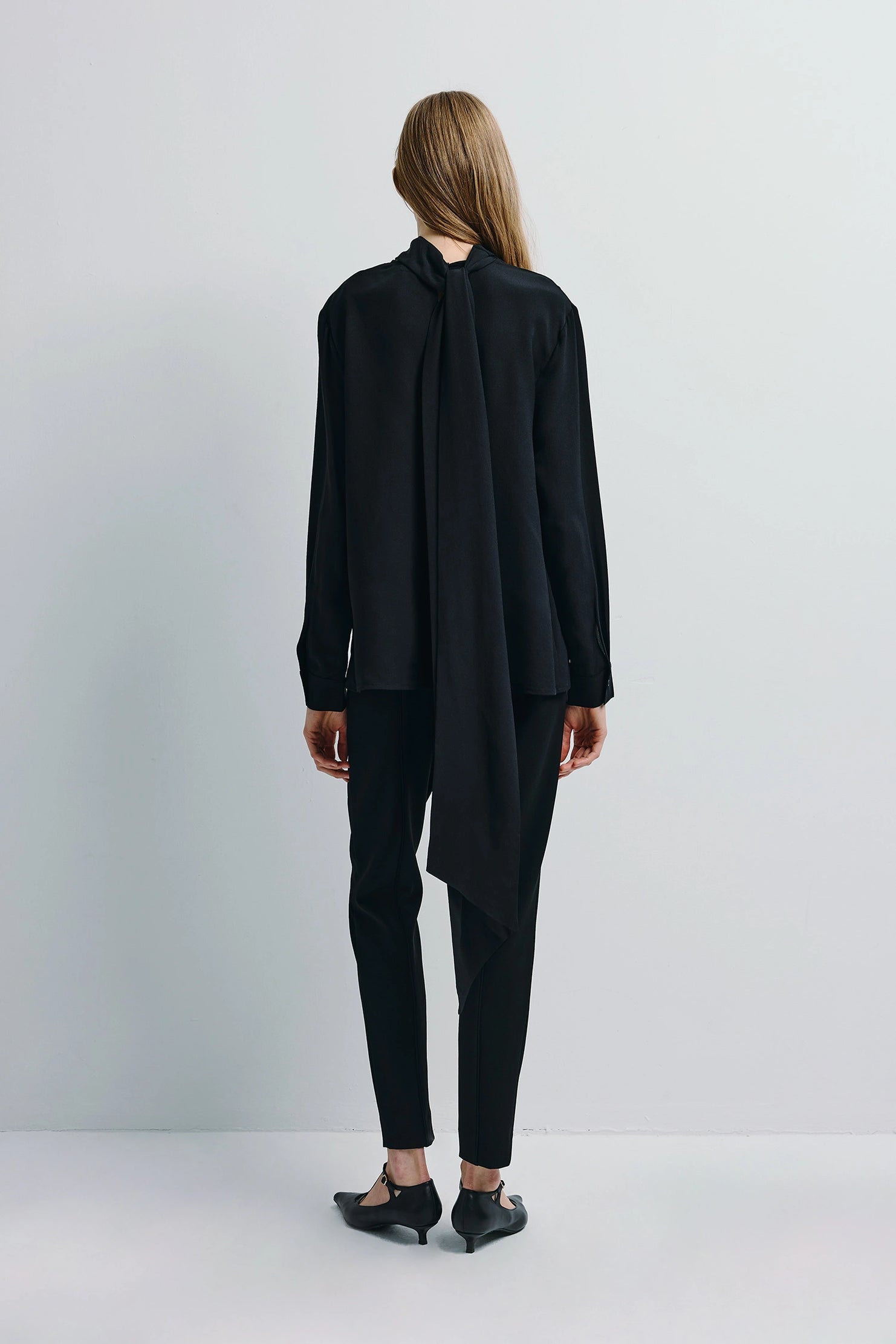 Rue Sophie Elea Scarf Blouse - Black, photo 5 of 6