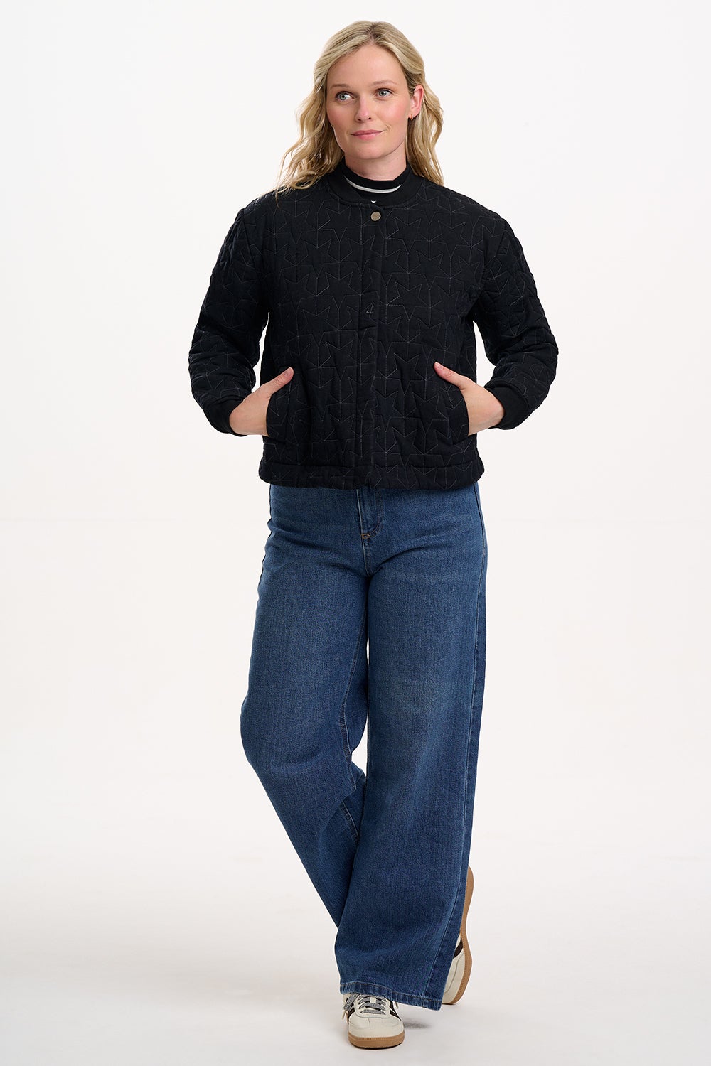 Sugarhill Brighton Reagan Star Quilted Jacket - Black, photo 6 of 6
