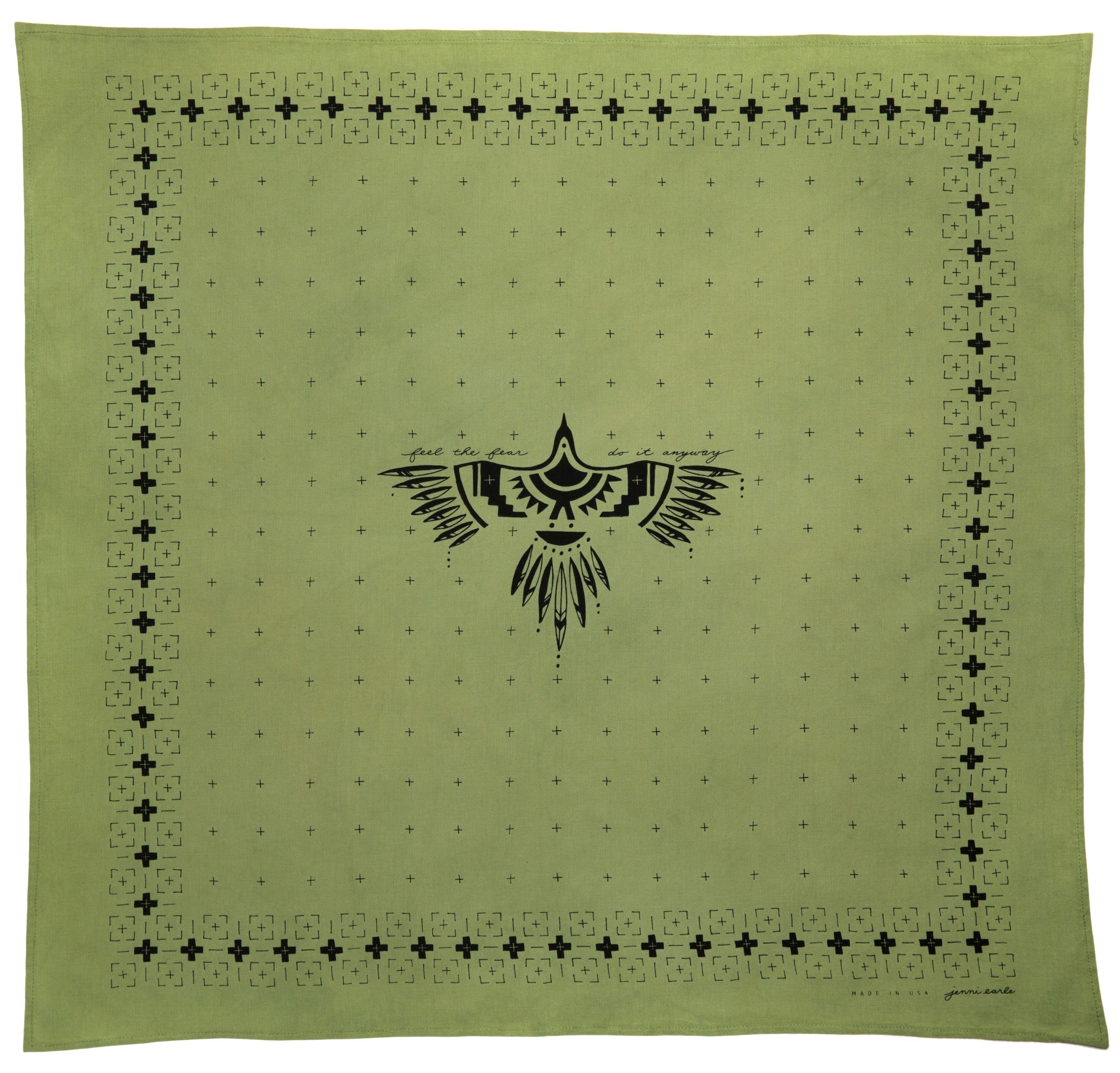 Jenni Earle Talisman Heritage Bandana - Feel The Fear, photo 1 of 3
