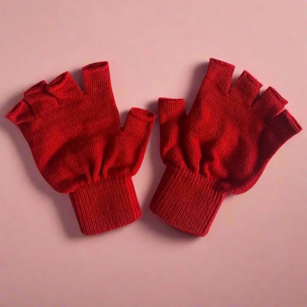 Klue Wool Beanie and Gloves Set - Red, photo 4 of 4