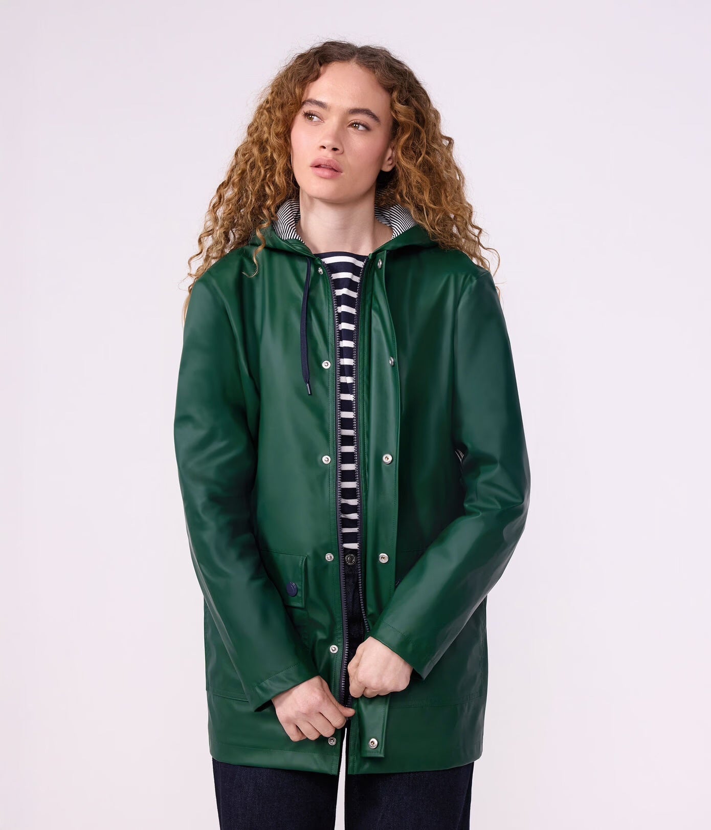 Petit Bateau Iconic Raincoat - Tree Green, photo 1 of 6