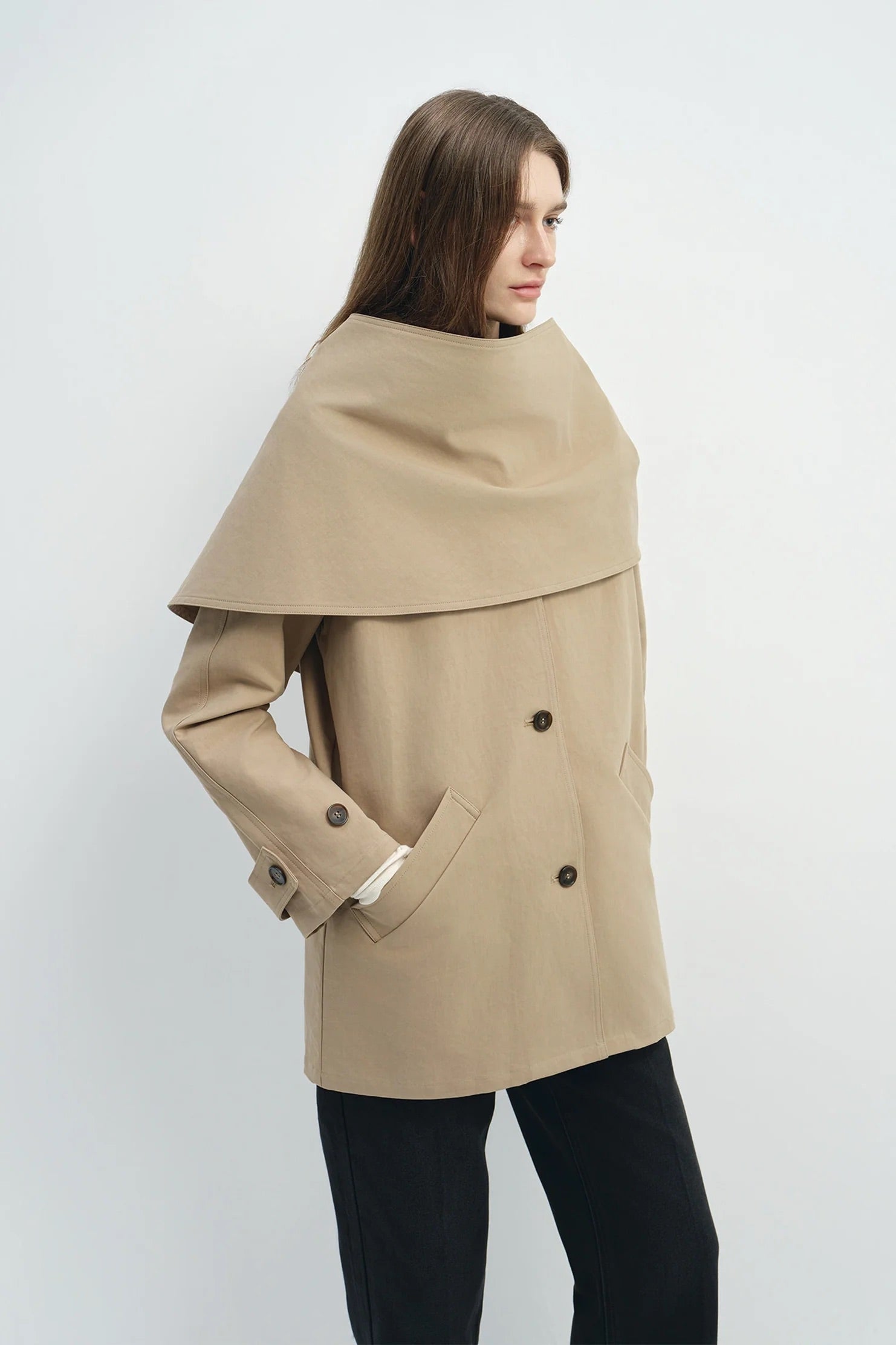 Rue Sophie Meline Scarf Jacket - Khaki, photo 5 of 8