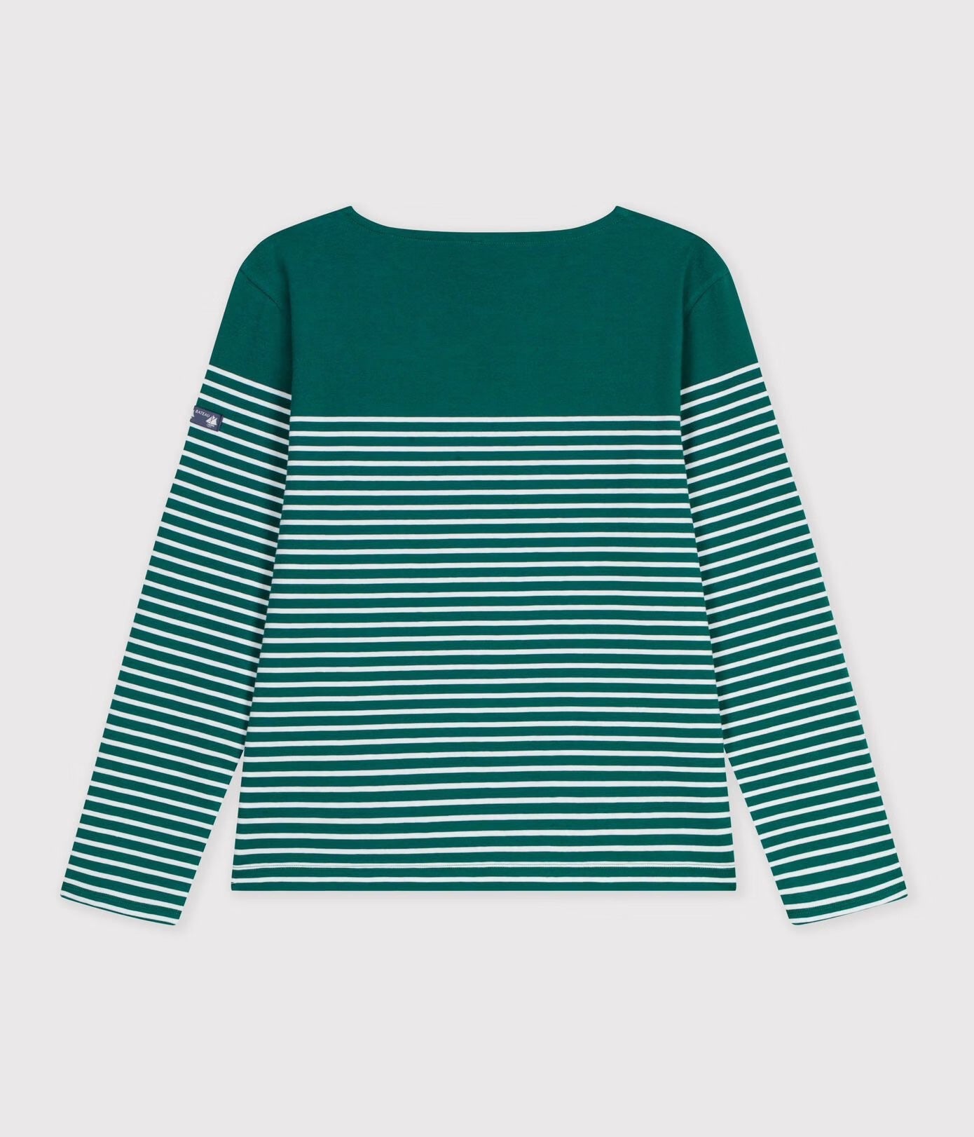 Petit Bateau Breton Stripe Top - Green/White, photo 5 of 6