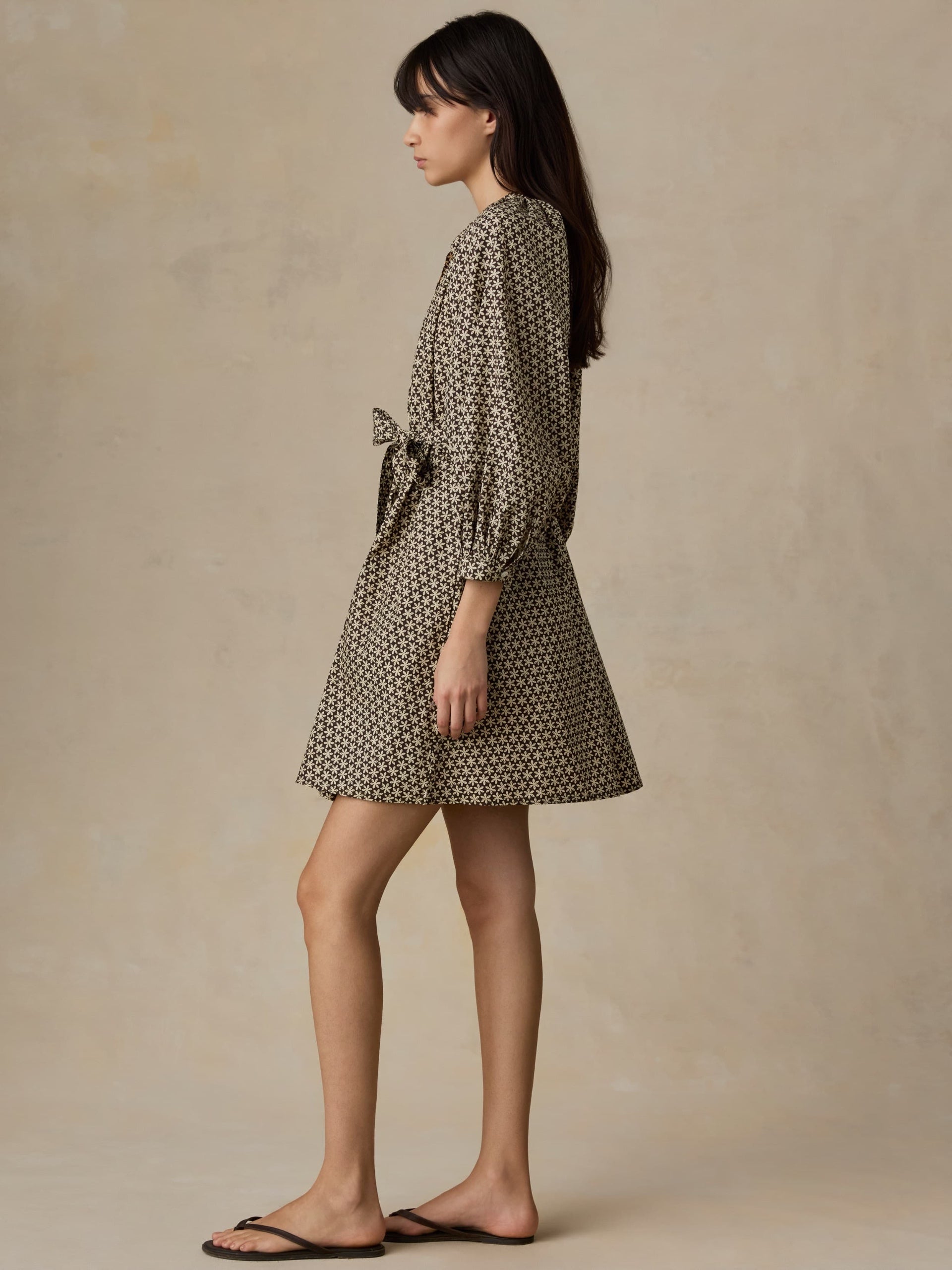 Faherty Coastal Poplin Kaia Mini Dress - Bloom Trail Floral, photo 5 of 6