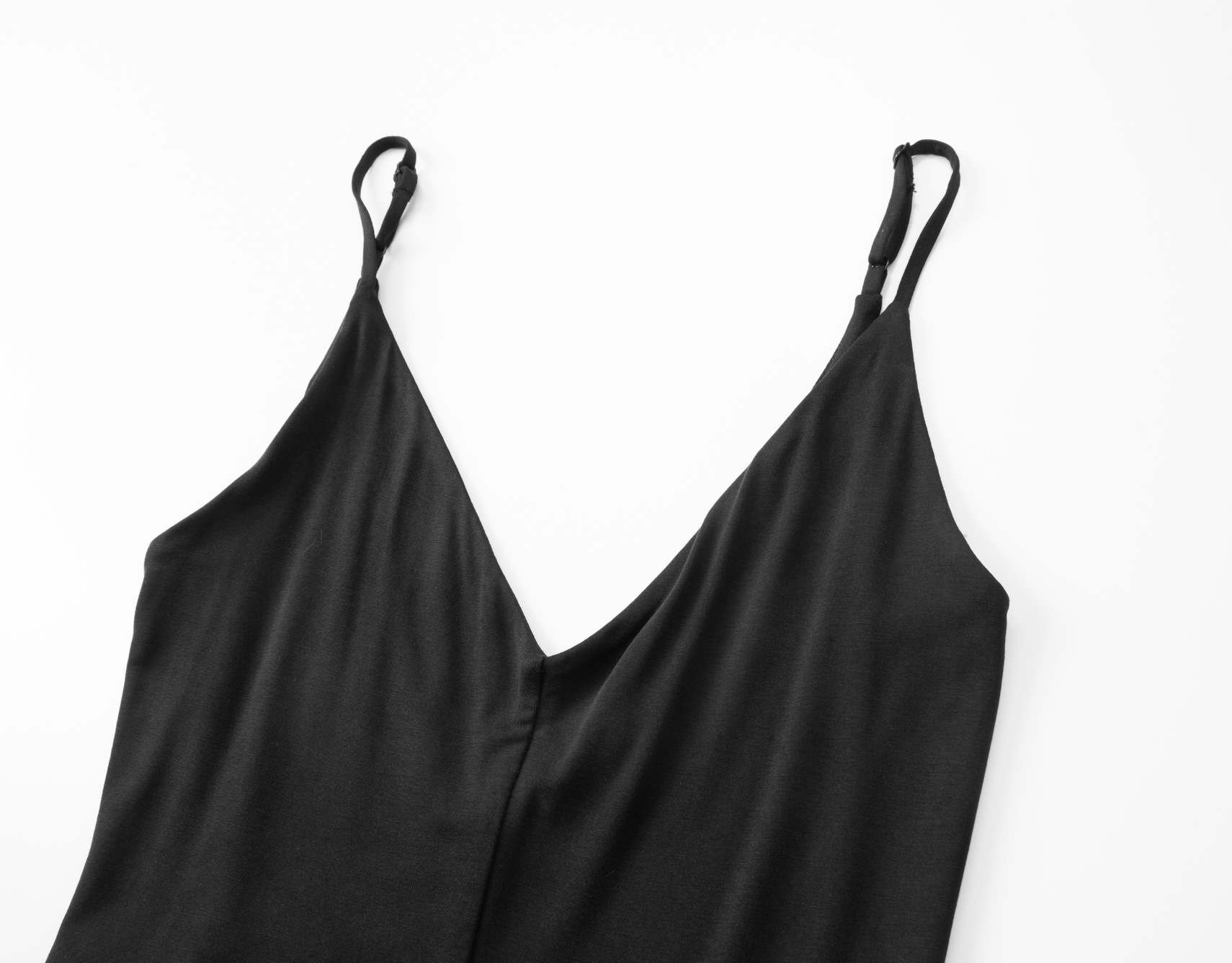 Rue Sophie Solene Jersey Slip Dress - Black, photo 7 of 7