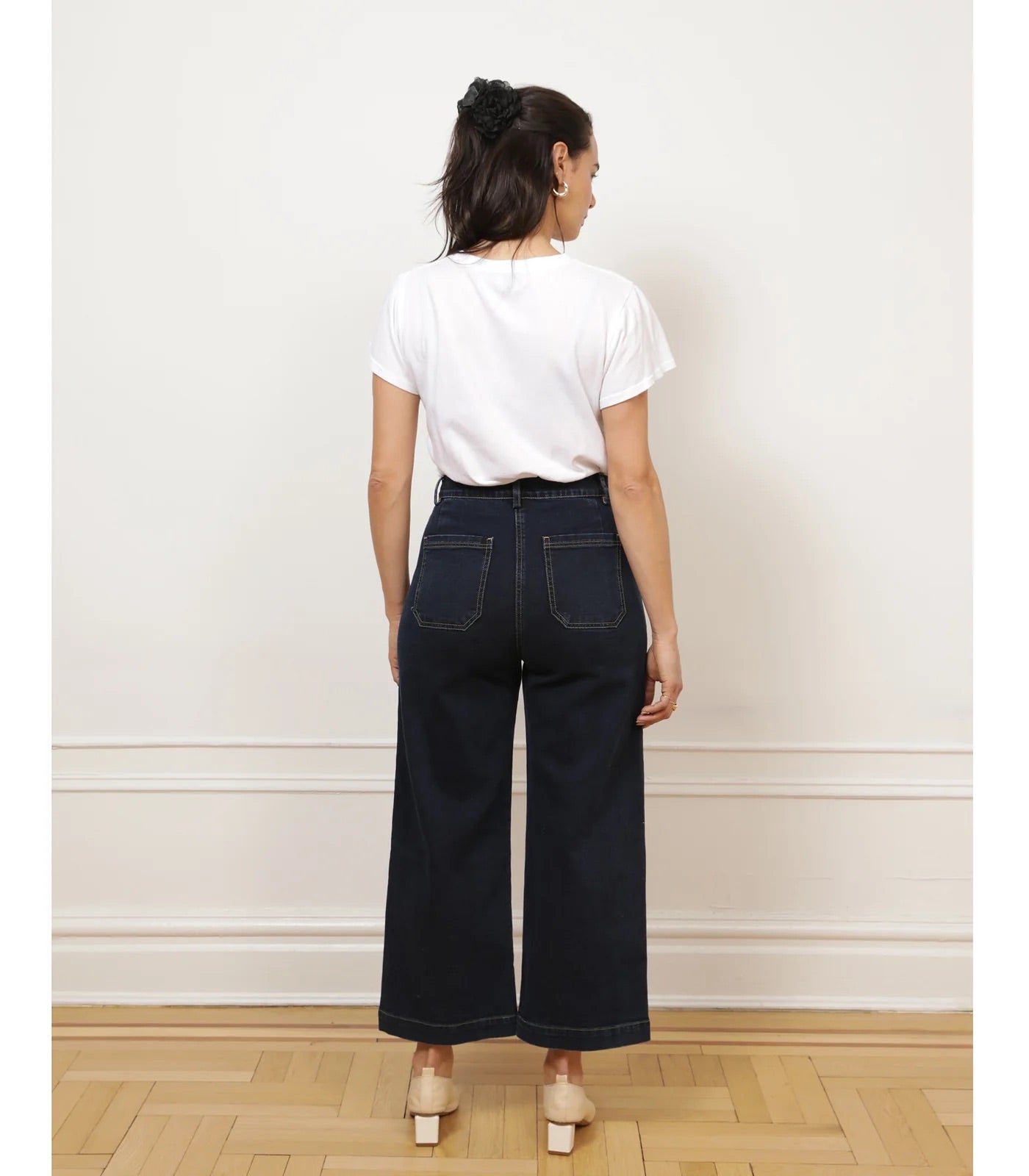 Loup Simone Wide Leg Crop Jean - New York Dark, photo 4 of 4