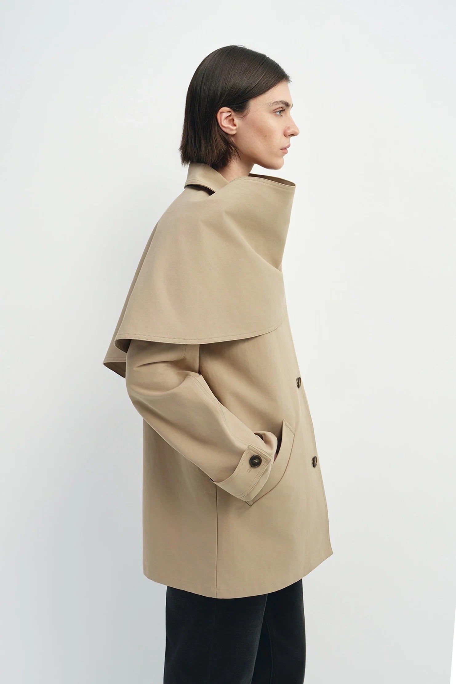Rue Sophie Meline Scarf Jacket - Khaki, photo 3 of 8