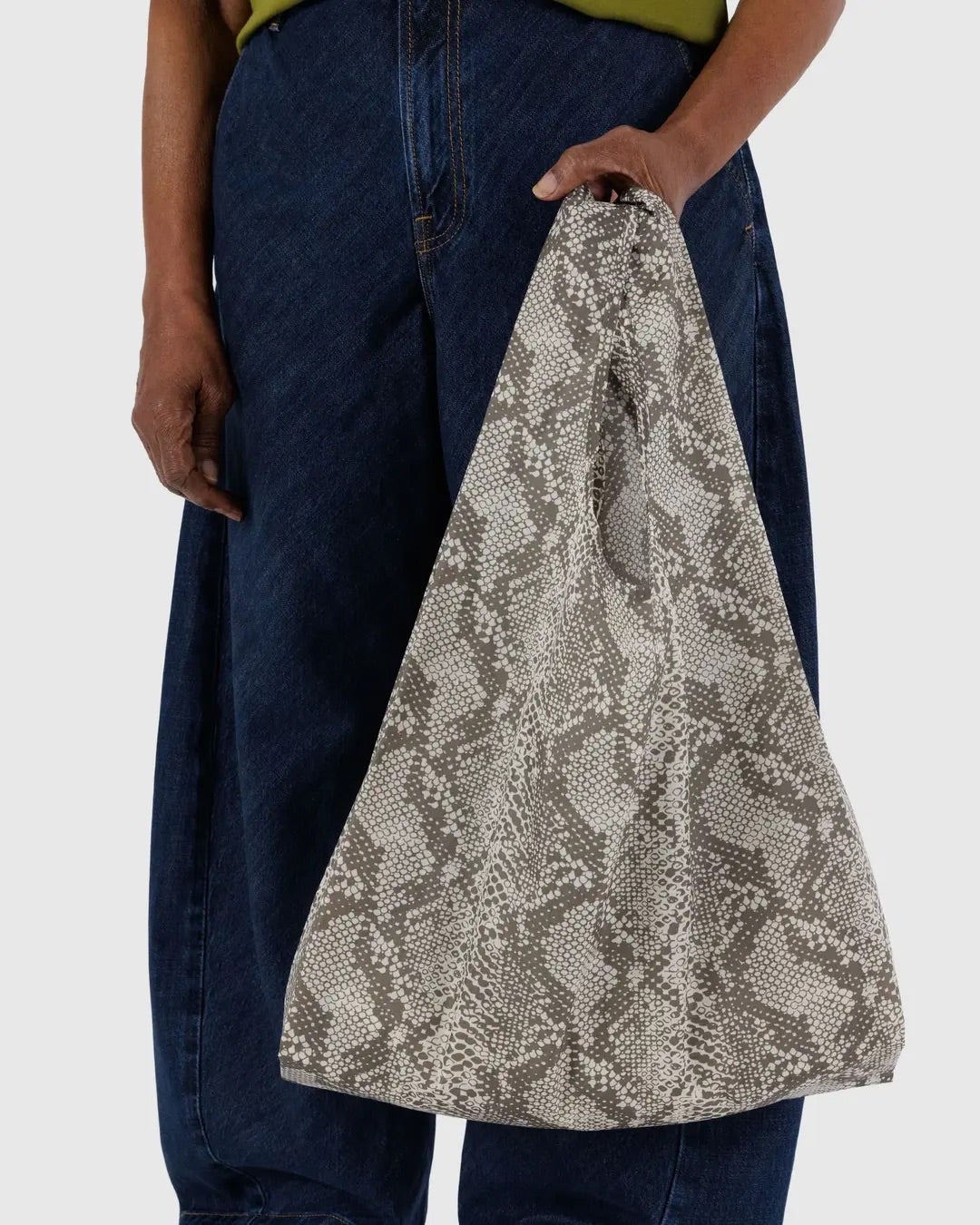 BAGGU Reusable Shopping Tote - Snakeskin, photo 2 of 4