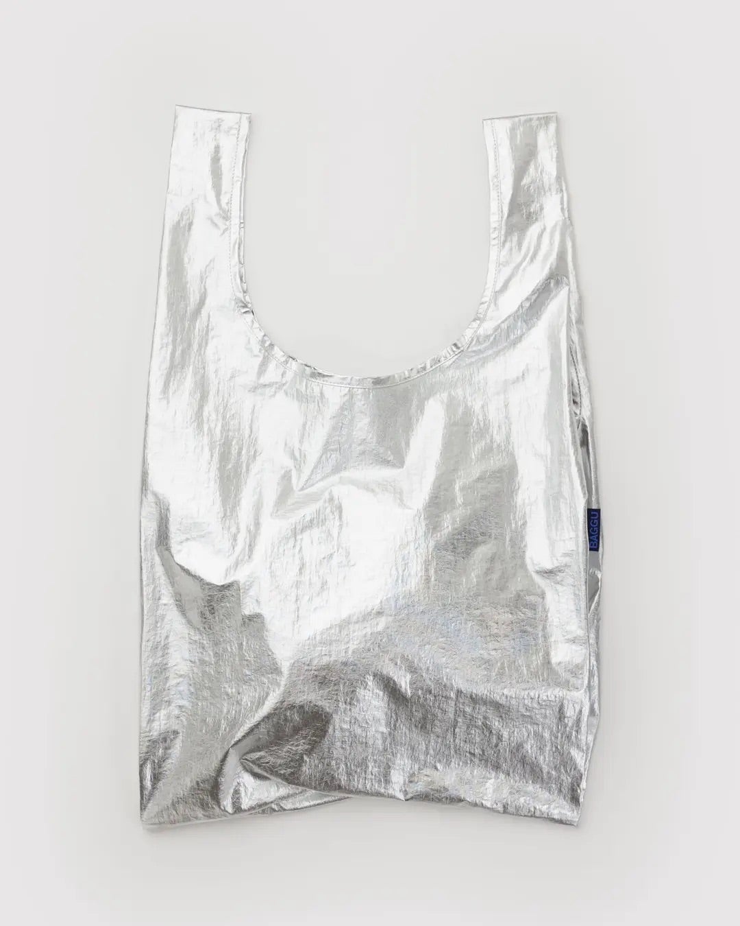 BAGGU Reusable Shopping Tote - Chrome Metallic, photo 1 of 3