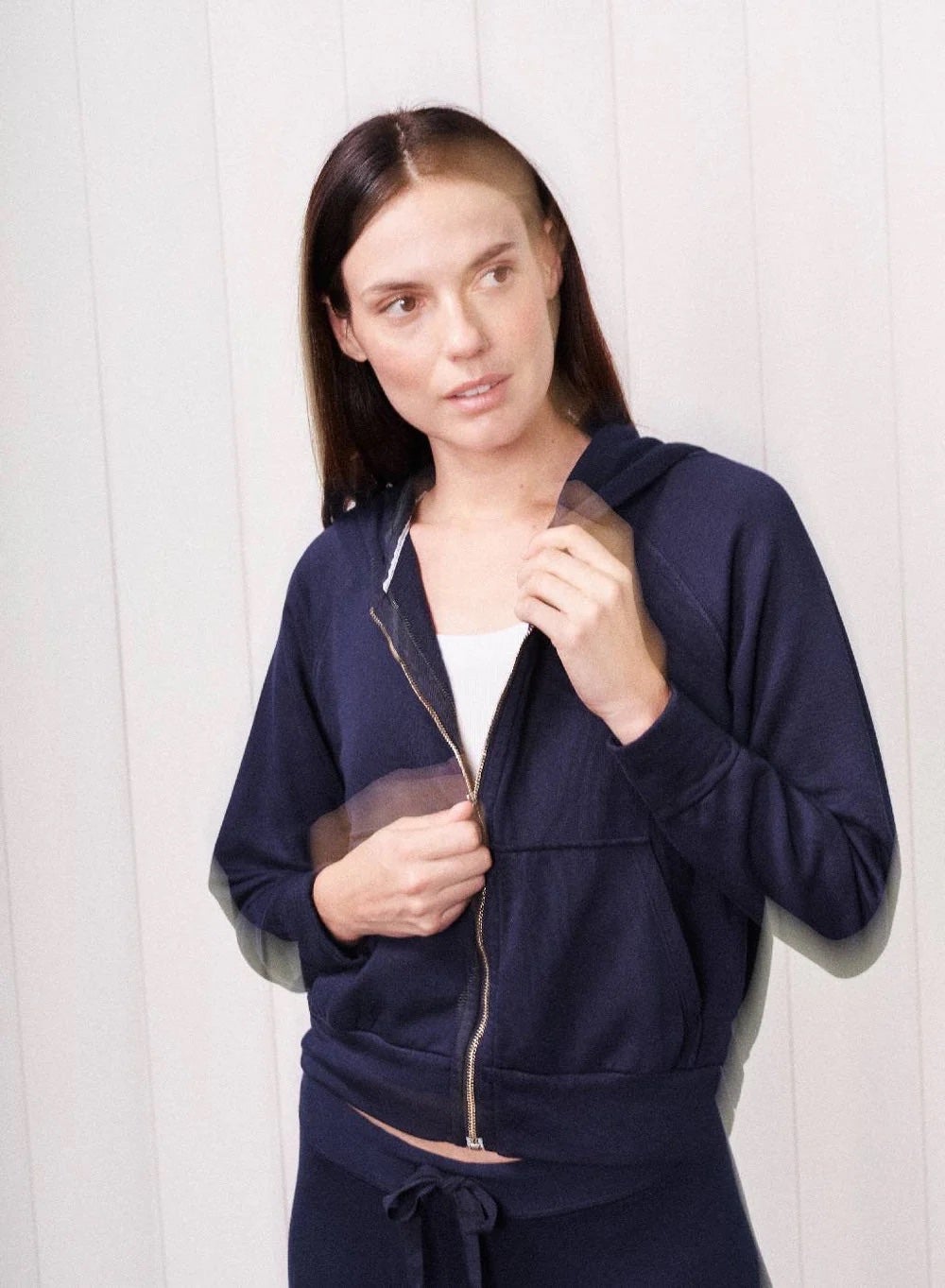 Stateside Softest Fleece Zip Hoodie - Navy, photo 1 of 4