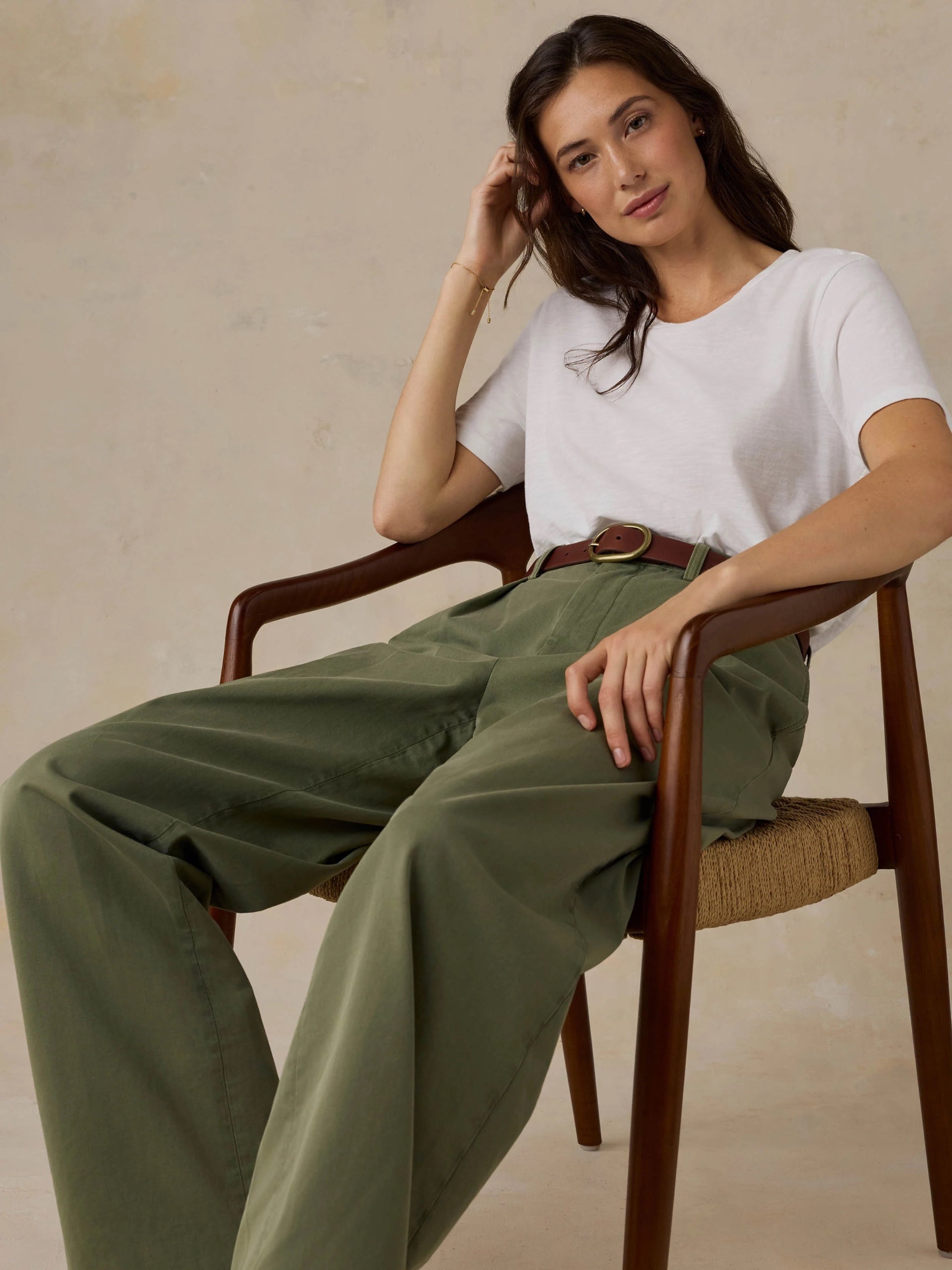 Faherty Seafarer Chino Pant - Clover Green, photo 6 of 6