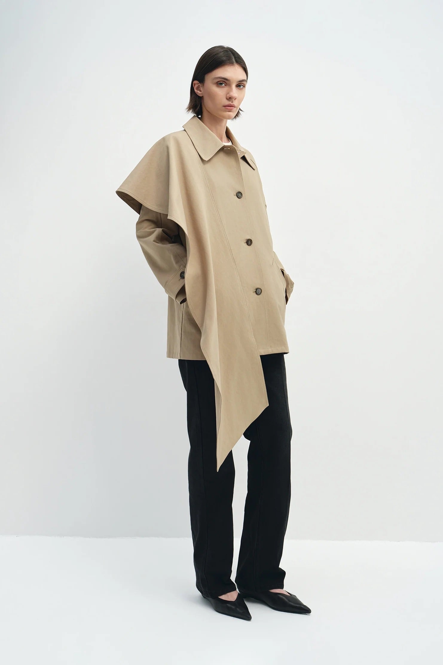 Rue Sophie Meline Scarf Jacket - Khaki, photo 8 of 8