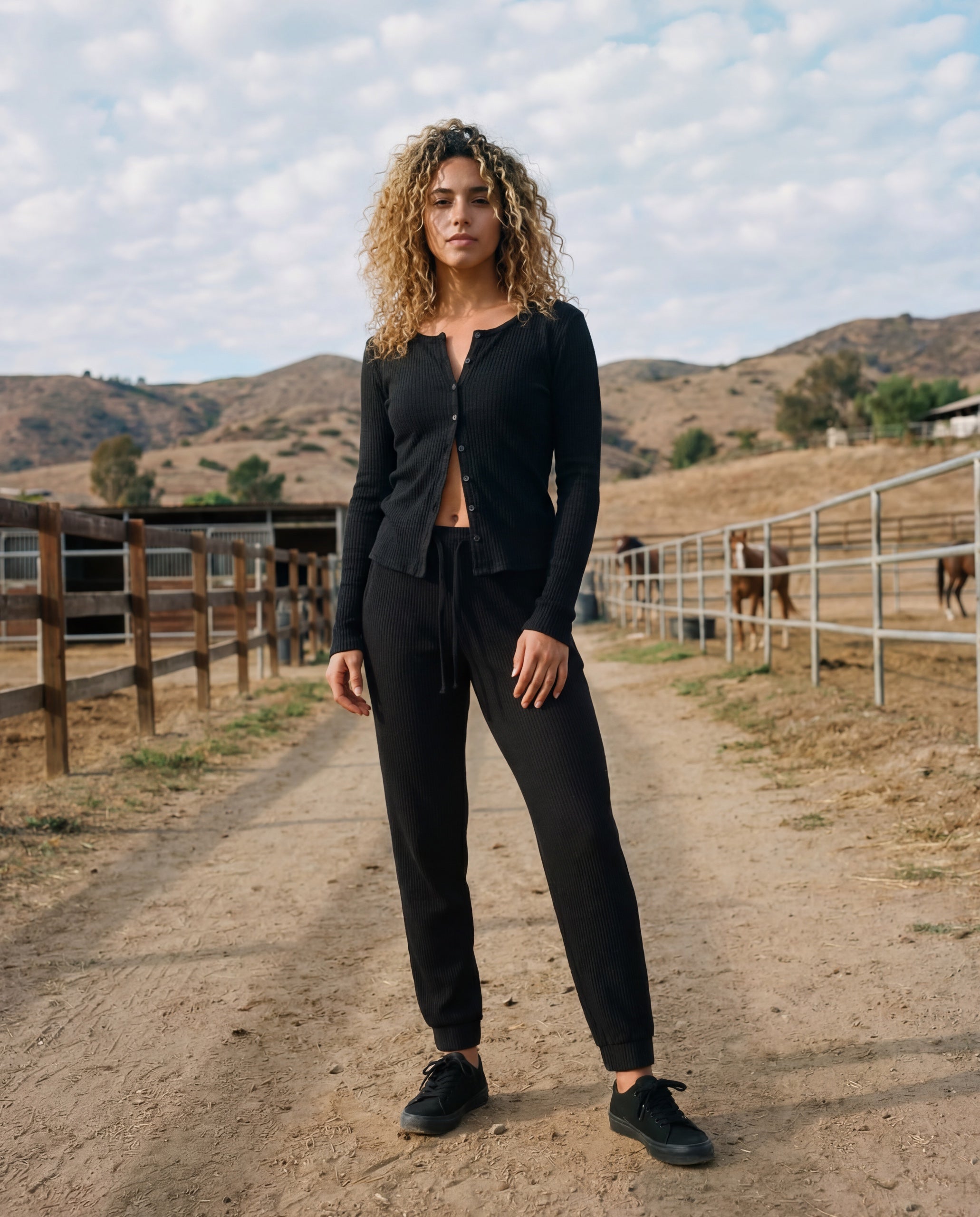 Sundry Thermal Cardigan - Black, photo 2 of 2