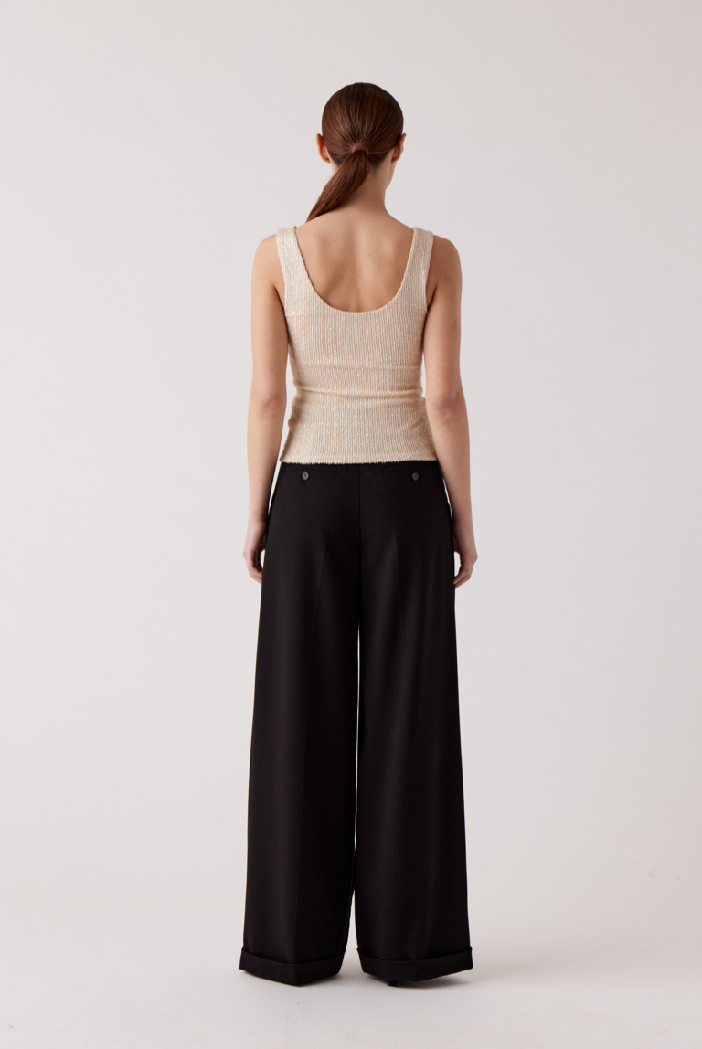 Rue Sophie Freya Wide Leg Trouser - Black, photo 2 of 3