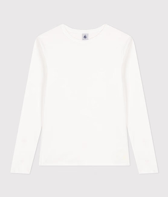 Petit Bateau Iconic Round Neck L/S Tee - White, photo 4 of 6