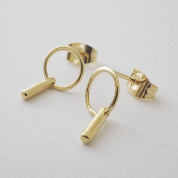 Honeycat Link Bar Earrings