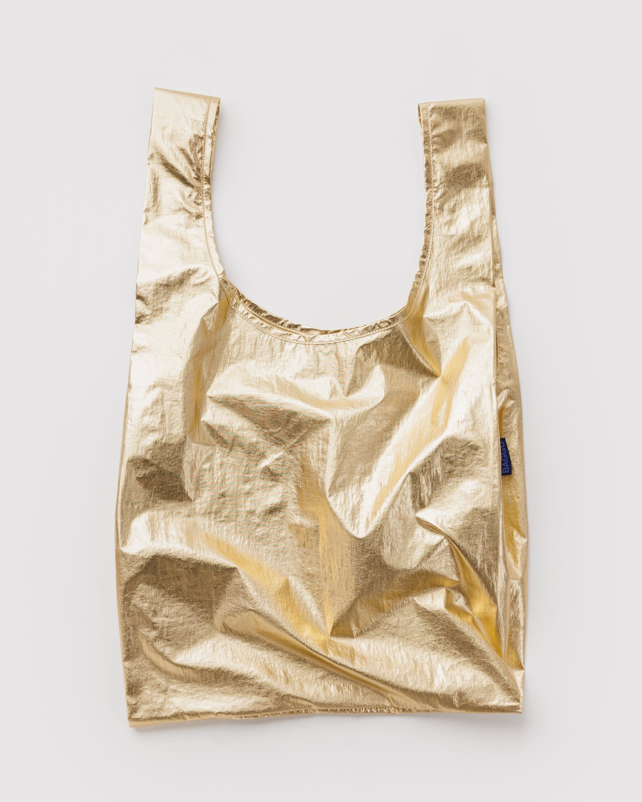 BAGGU Reusable Shopping Tote - Gold Metallic, photo 1 of 2